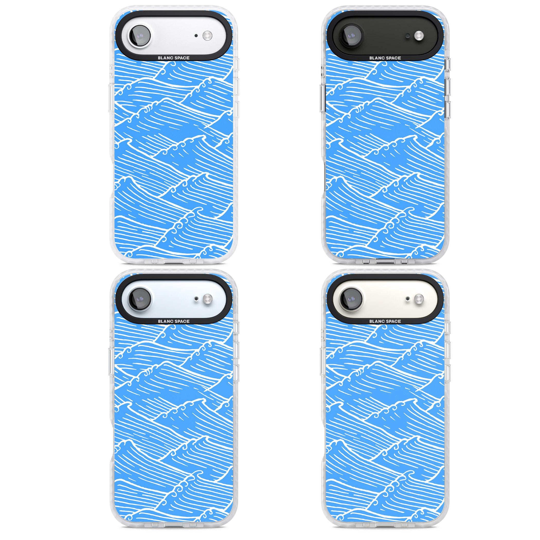 Waves Pattern iPhone 17 Air Impact Pro Clear Phone Case APT Impact Protection