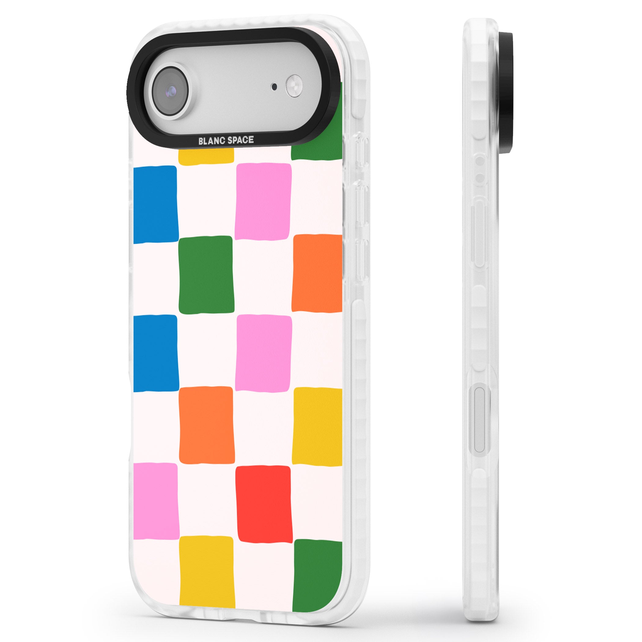 Colour Checked iPhone 17 Air Impact Pro Clear Phone Case Side Profile