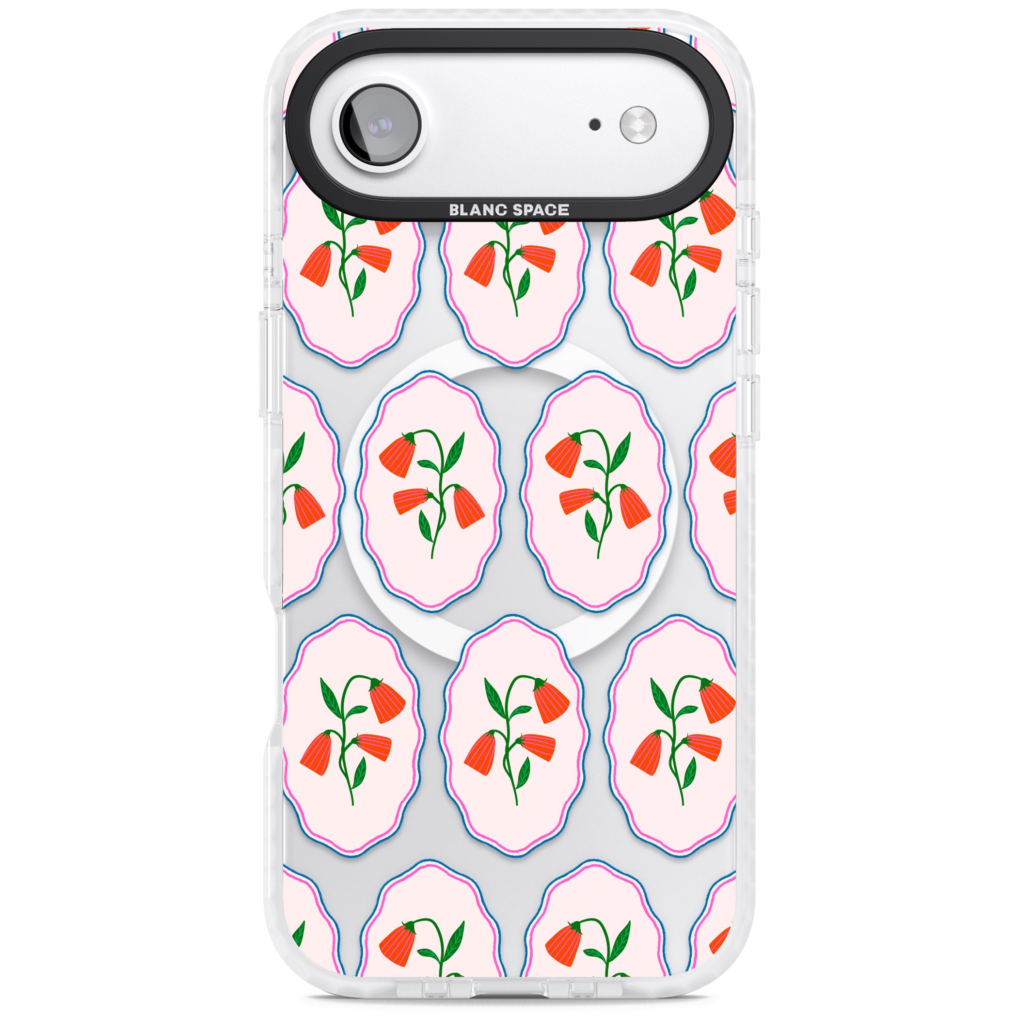 Rose Stamps iPhone 17 Air Impact Pro Clear Phone Case
