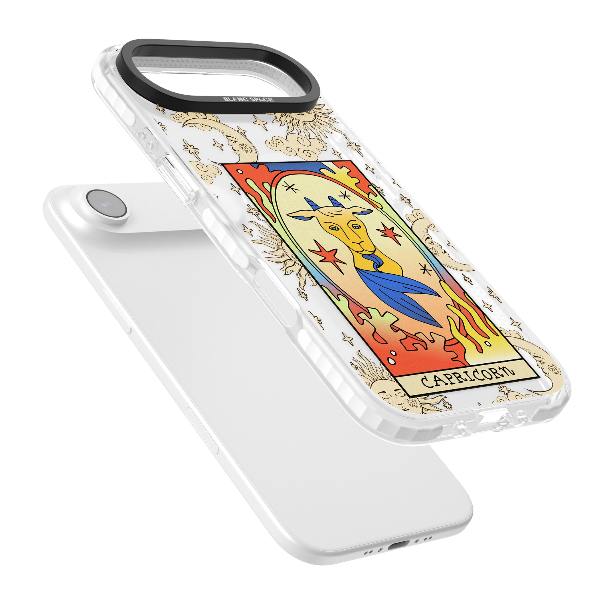 Celestial Zodiac Capricorn iPhone 17 Air Impact Pro Clear Phone Case Colours