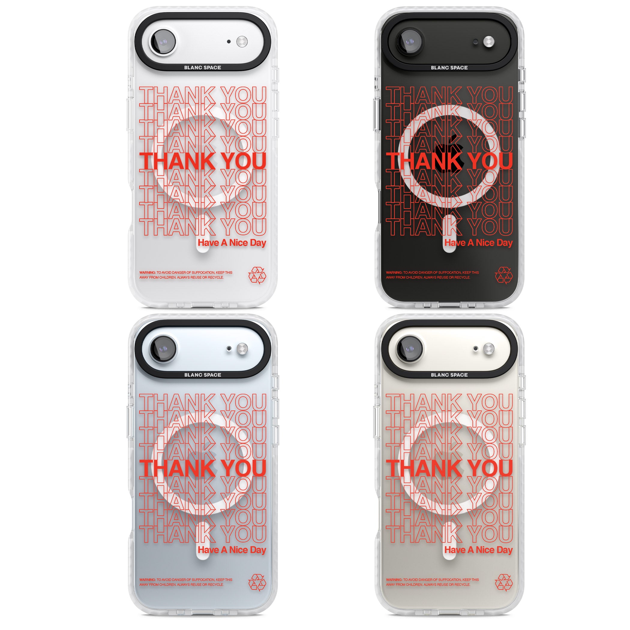 Thank You Have A Nice Day iPhone 17 Air Impact Pro Clear Phone Case APT Impact Protection