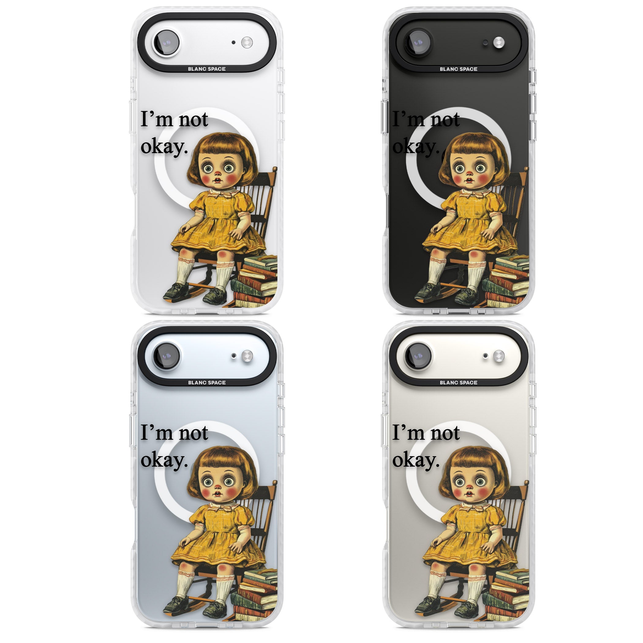 Im Not Okay iPhone 17 Air Impact Pro Clear Phone Case APT Impact Protection