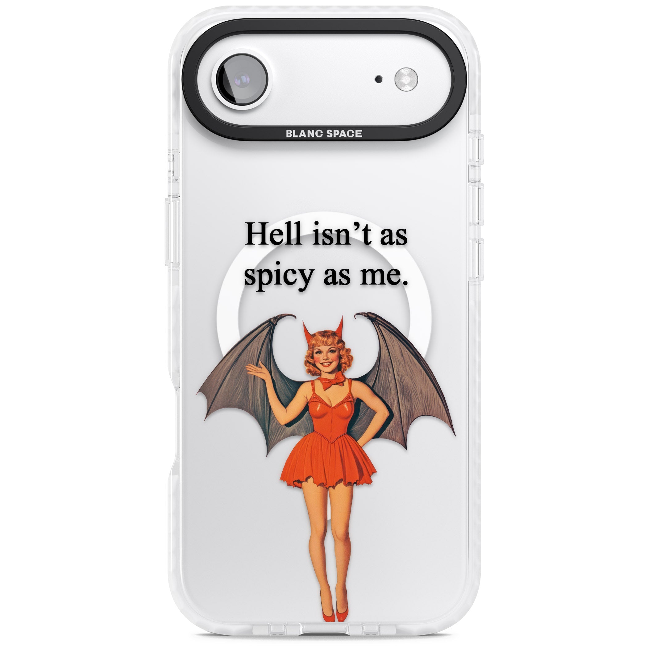 Hell Isnt As Spicy As Me iPhone 17 Air Impact Pro Clear Phone Case