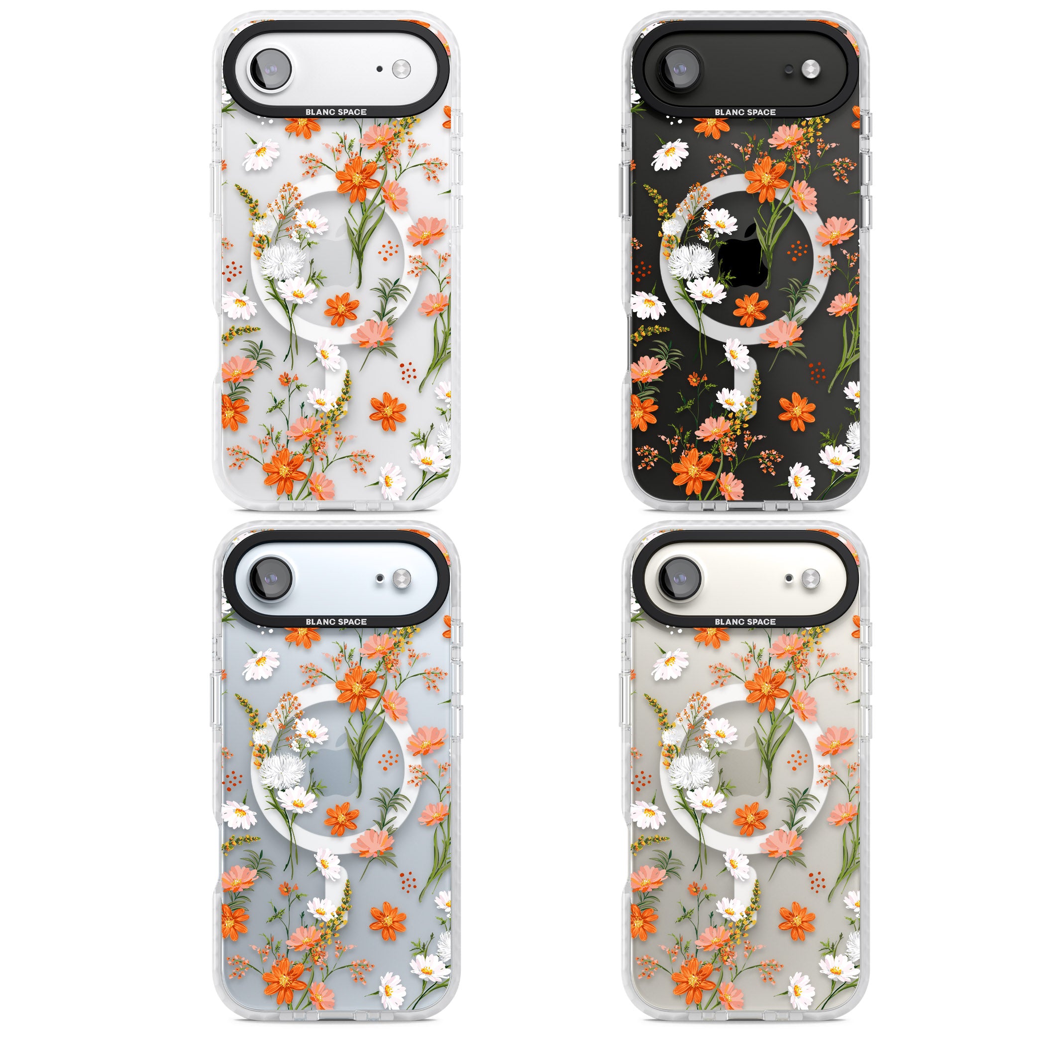 Sunset Wildflowers iPhone 17 Air Impact Pro Clear Phone Case APT Impact Protection