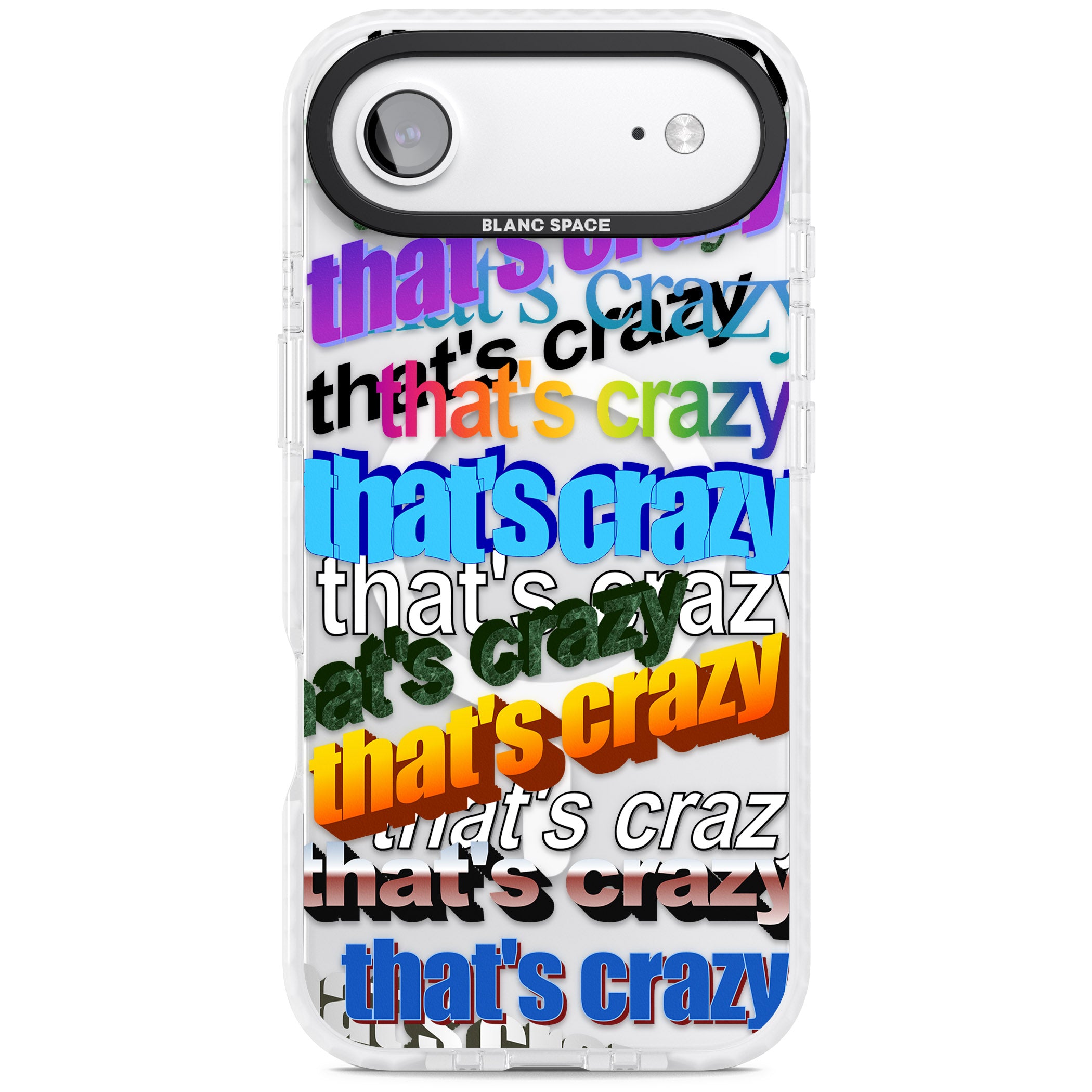 That'S Crazy Typography iPhone 17 Air Impact Pro Clear Phone Case