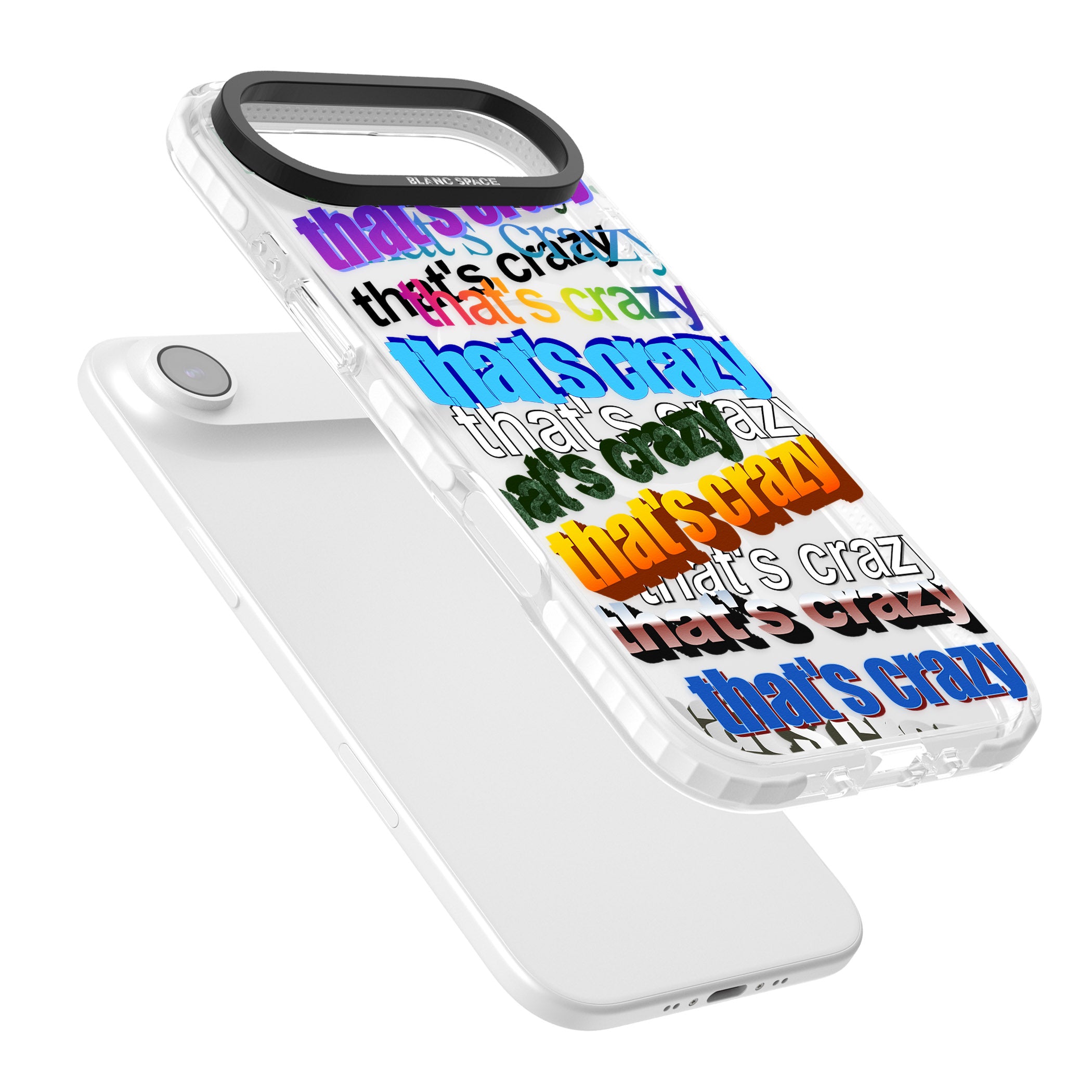 That'S Crazy Typography iPhone 17 Air Impact Pro Clear Phone Case Colours
