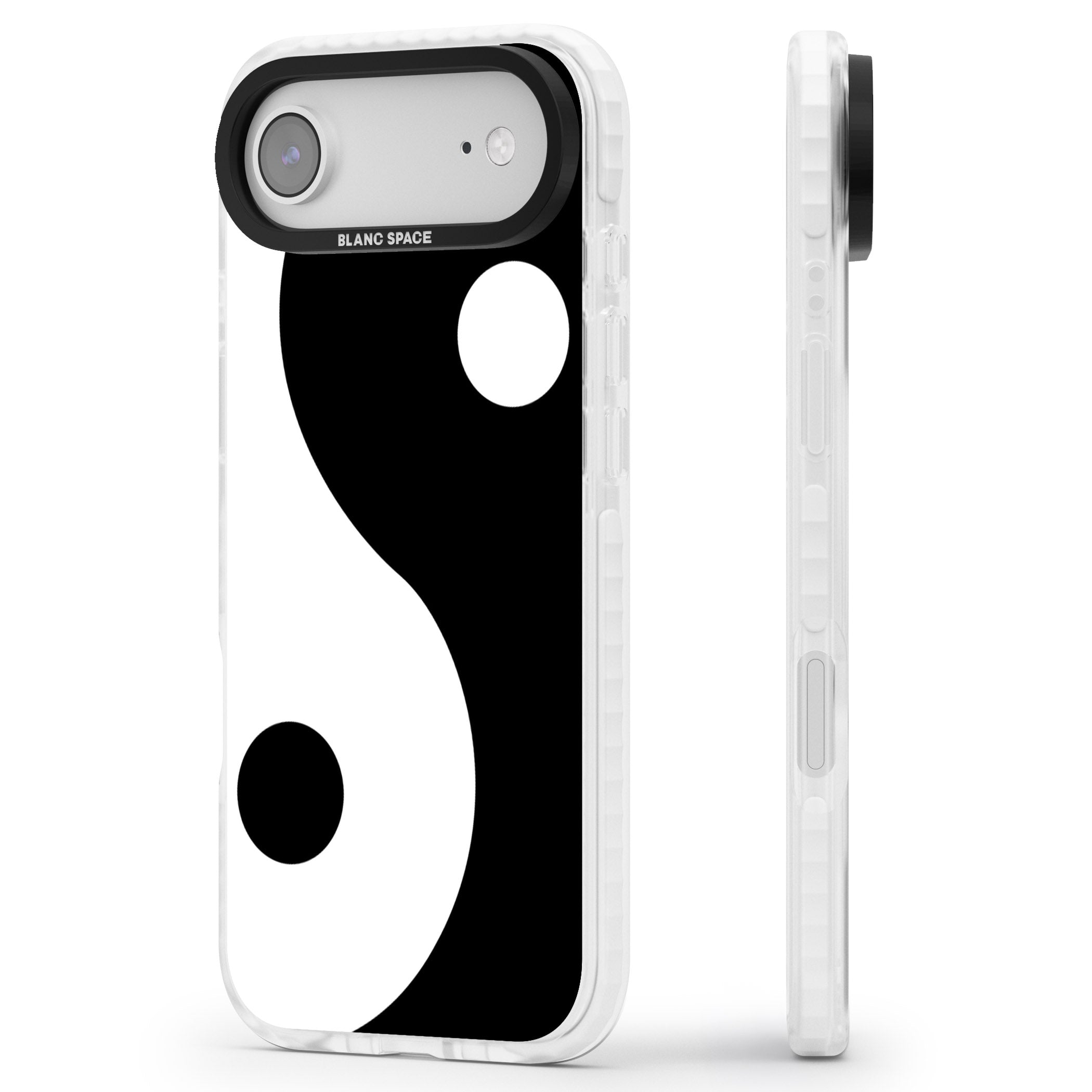Large Yin Yang iPhone 17 Air Impact Pro Clear Phone Case Side Profile