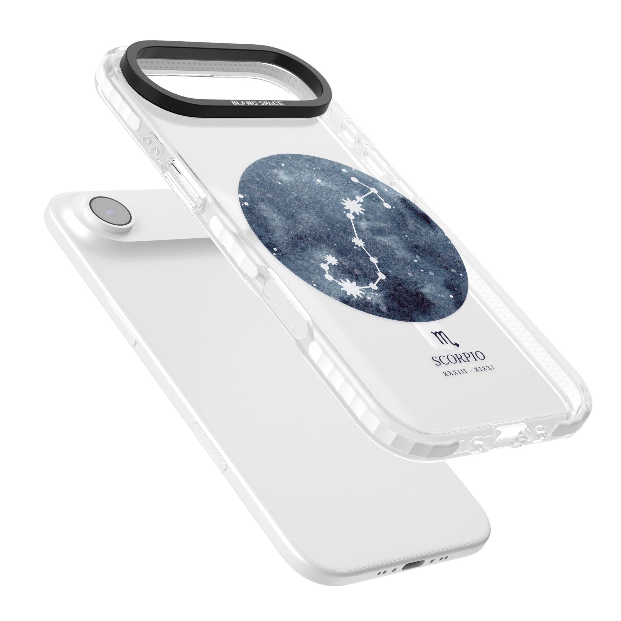 Scorpio Zodiac Blue iPhone 17 Air Impact Pro Clear Phone Case Colours