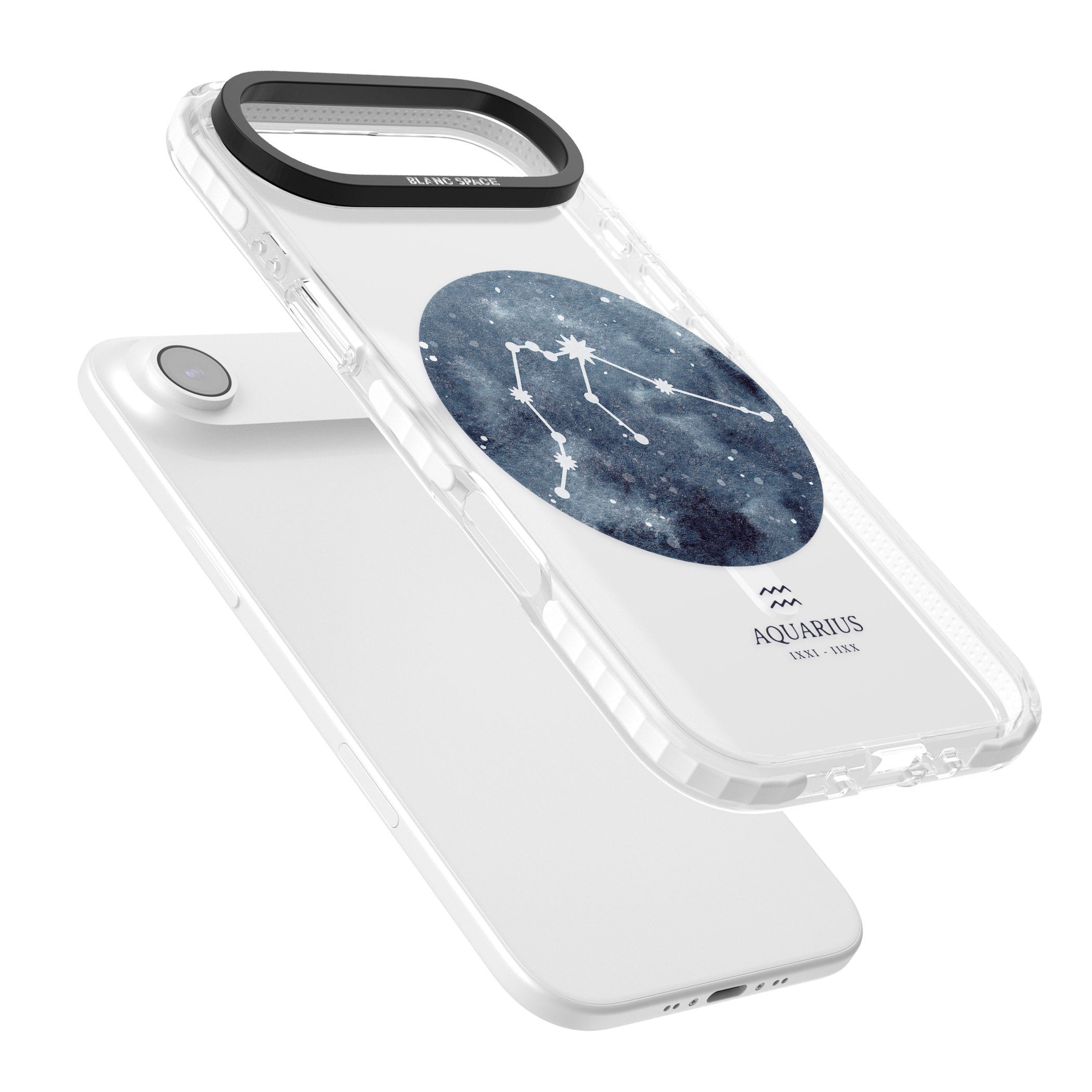 Aquarius Zodiac Blue iPhone 17 Air Impact Pro Clear Phone Case Colours