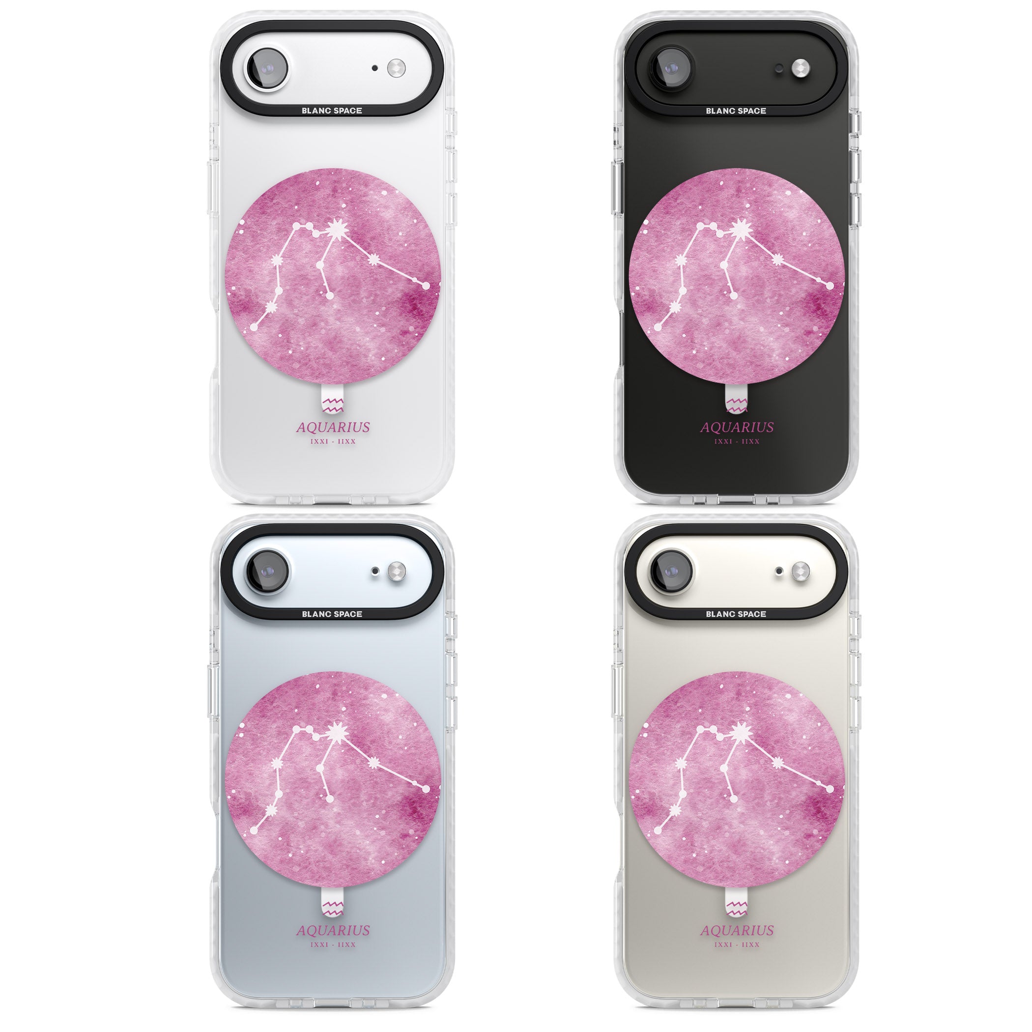 Aquarius Zodiac iPhone 17 Air Impact Pro Clear Phone Case APT Impact Protection