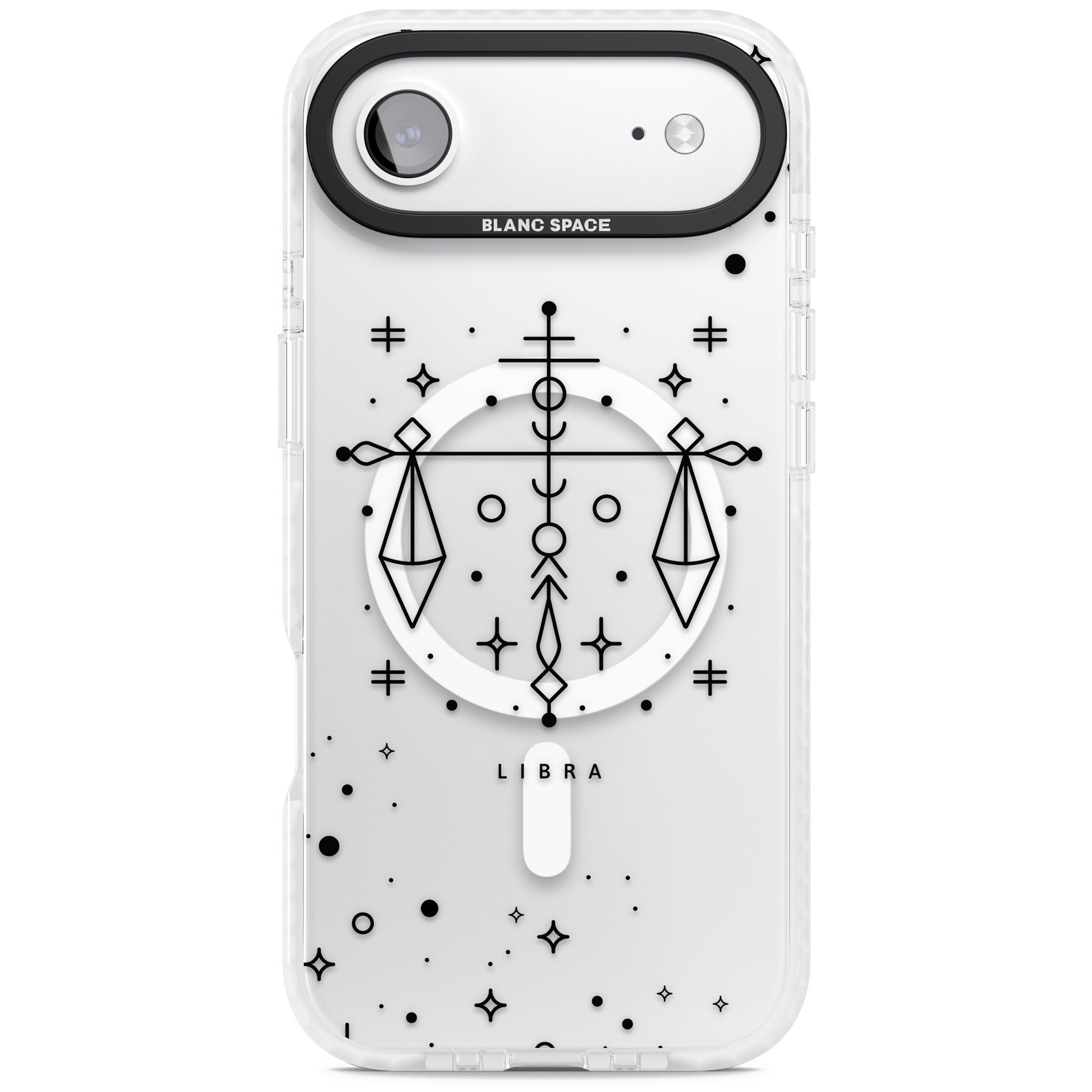 Libra Abstract Zodiac iPhone 17 Air Impact Pro Clear Phone Case
