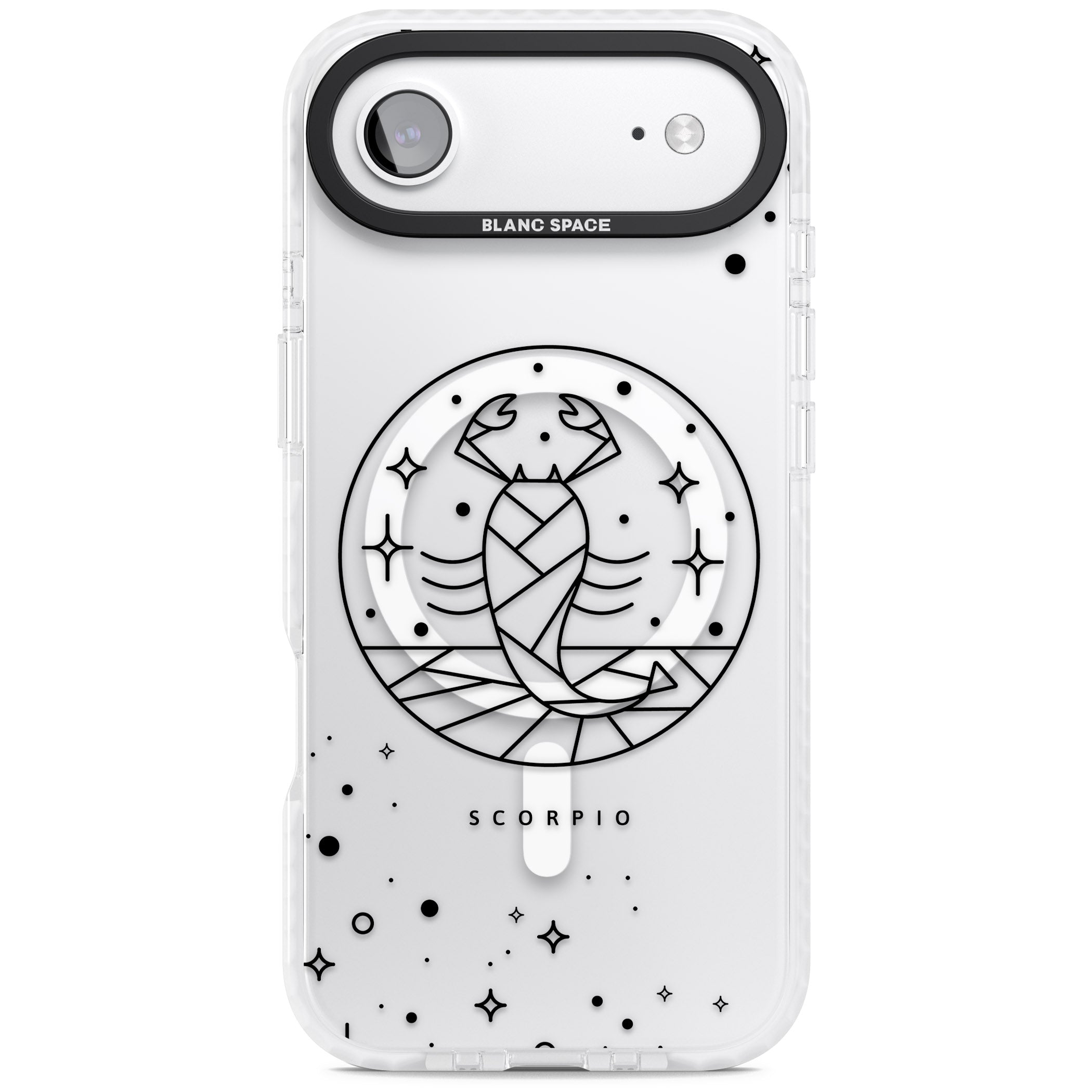 Scorpio Emblem Cosmic Design iPhone 17 Air Impact Pro Clear Phone Case
