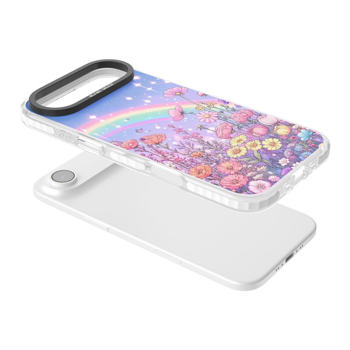 Magical Meadow iPhone Air Impact Clear Phone Case angled