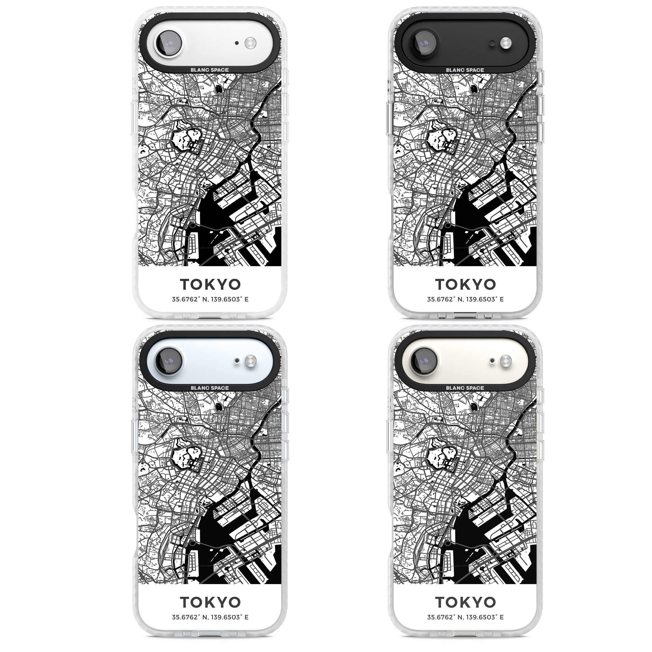 Tokyo Map iPhone 17 Air Impact Clear Phone Case APT Impact Protection