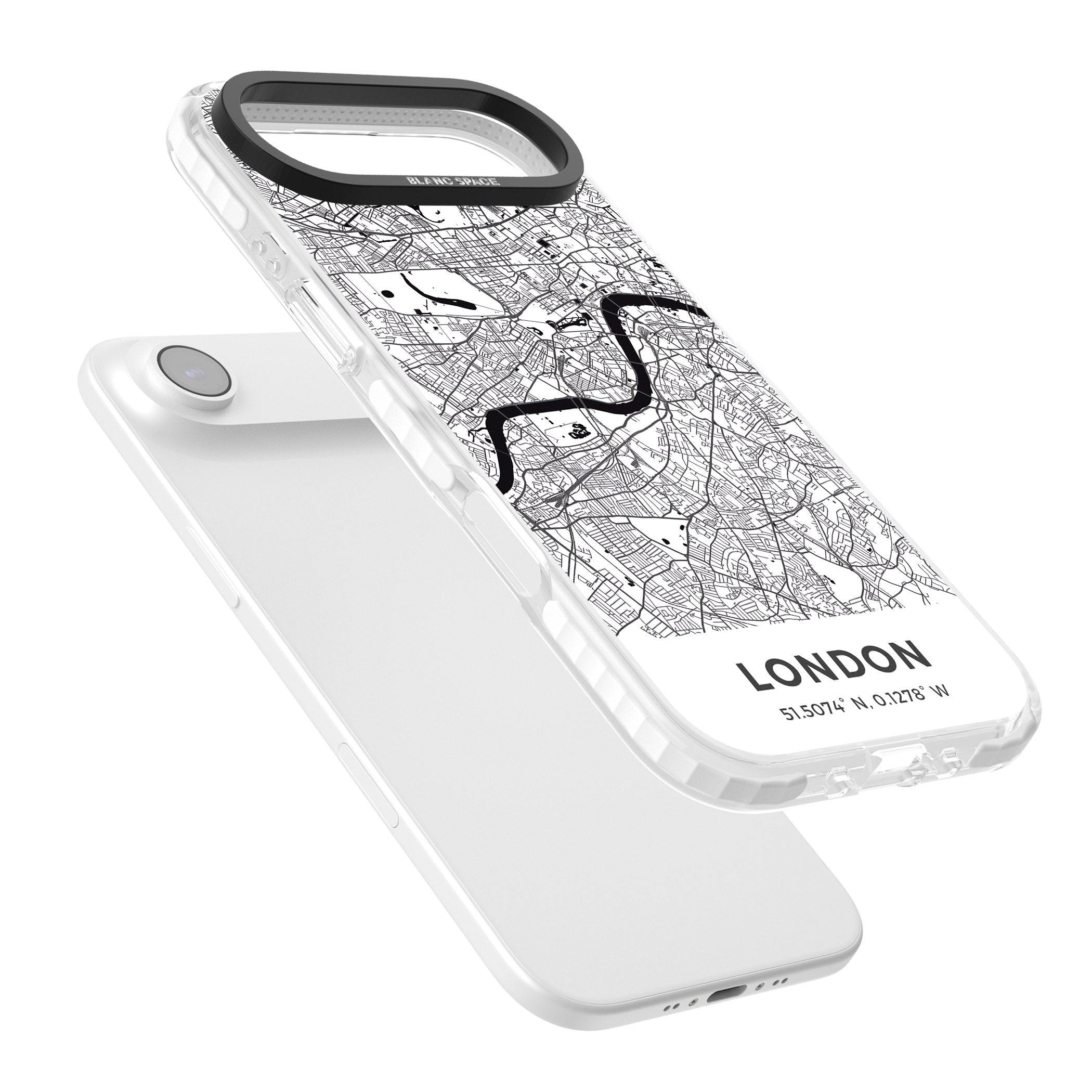 London Map iPhone 17 Air Impact Clear Phone Case Colours