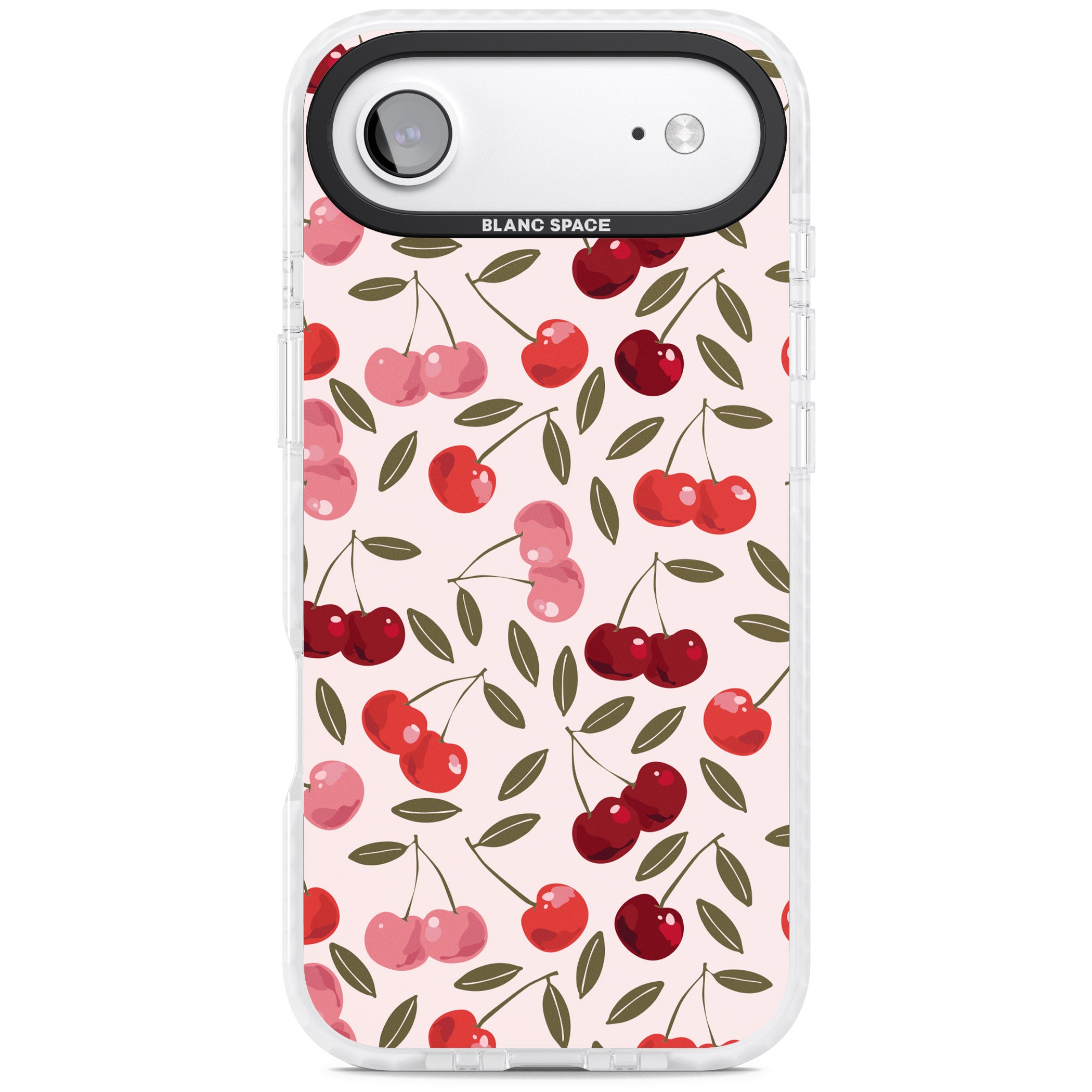 Fruity & Fun Patterns Cherries iPhone 17 Air Impact Clear Phone Case