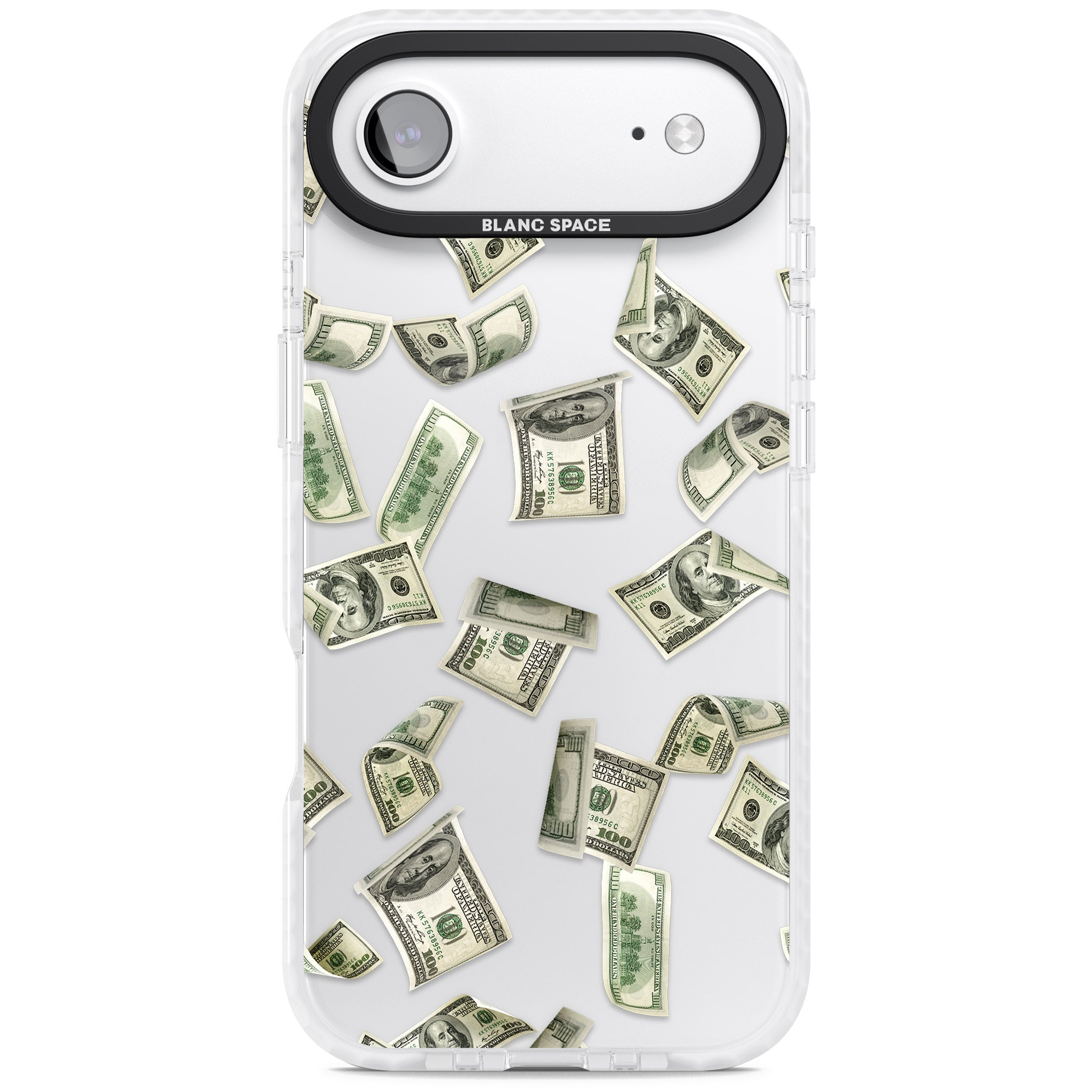 Falling Cash iPhone 17 Air Impact Clear Phone Case