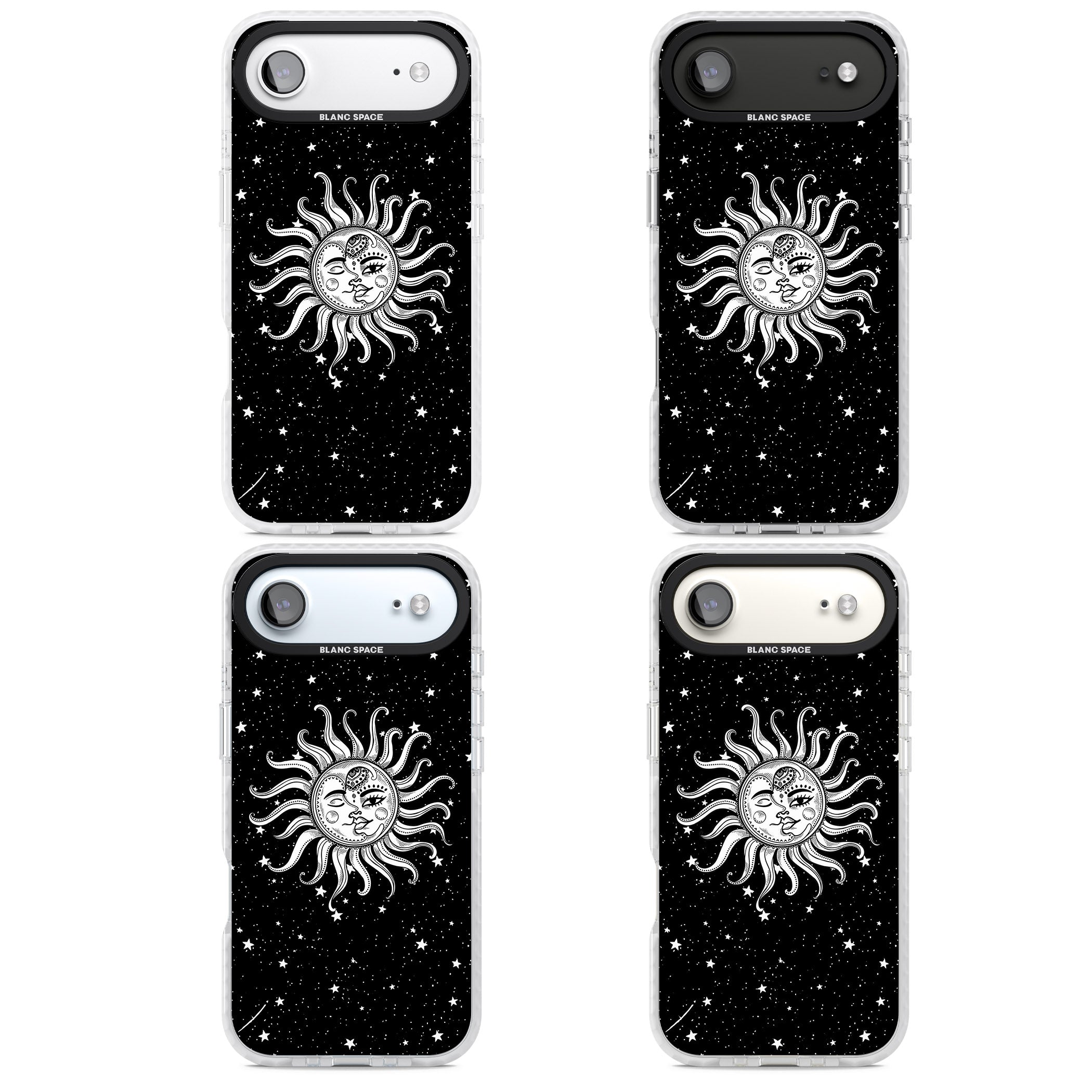 Mystic Sun Moon iPhone 17 Air Impact Clear Phone Case APT Impact Protection