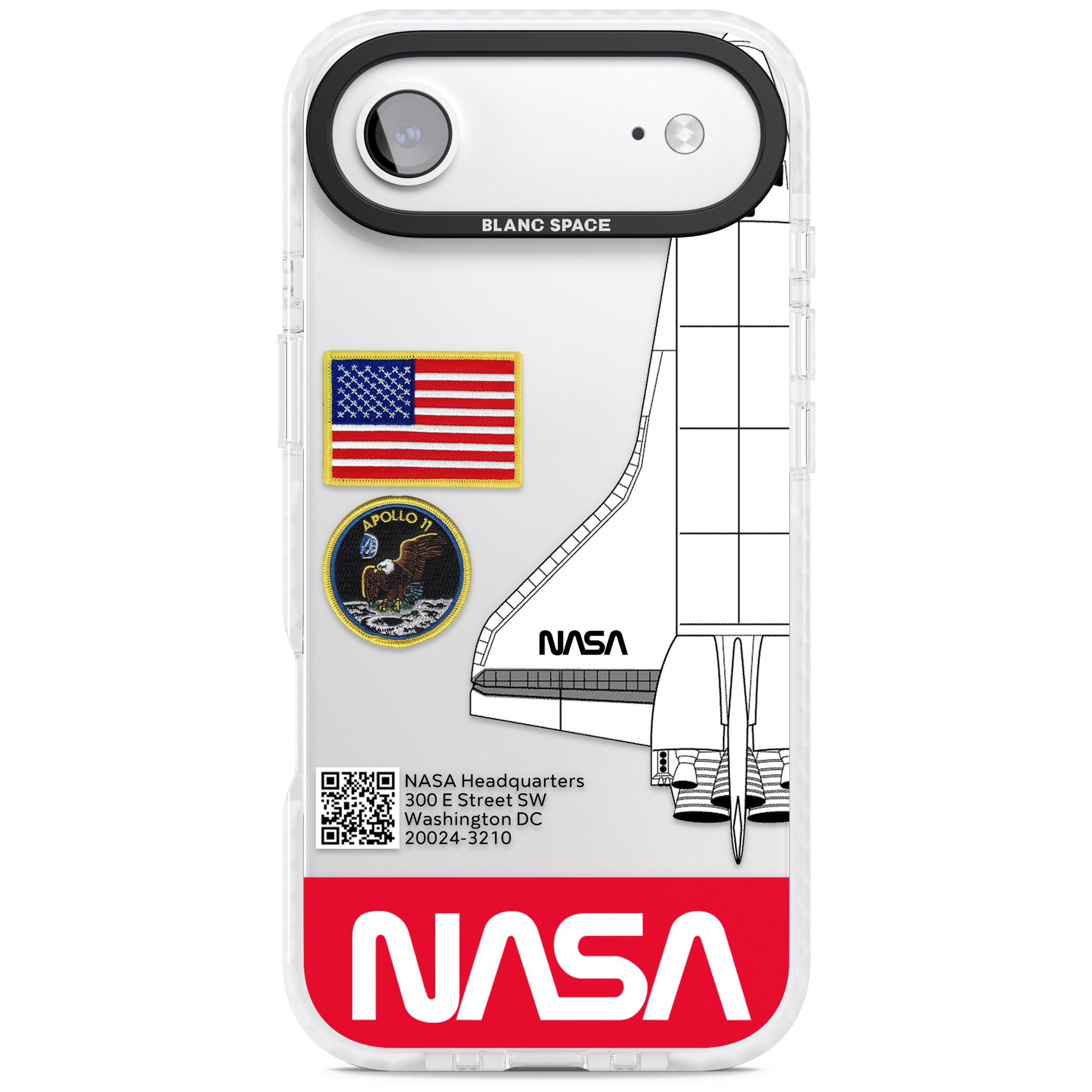 Nasa Apollo 11 iPhone 17 Air Impact Clear Phone Case