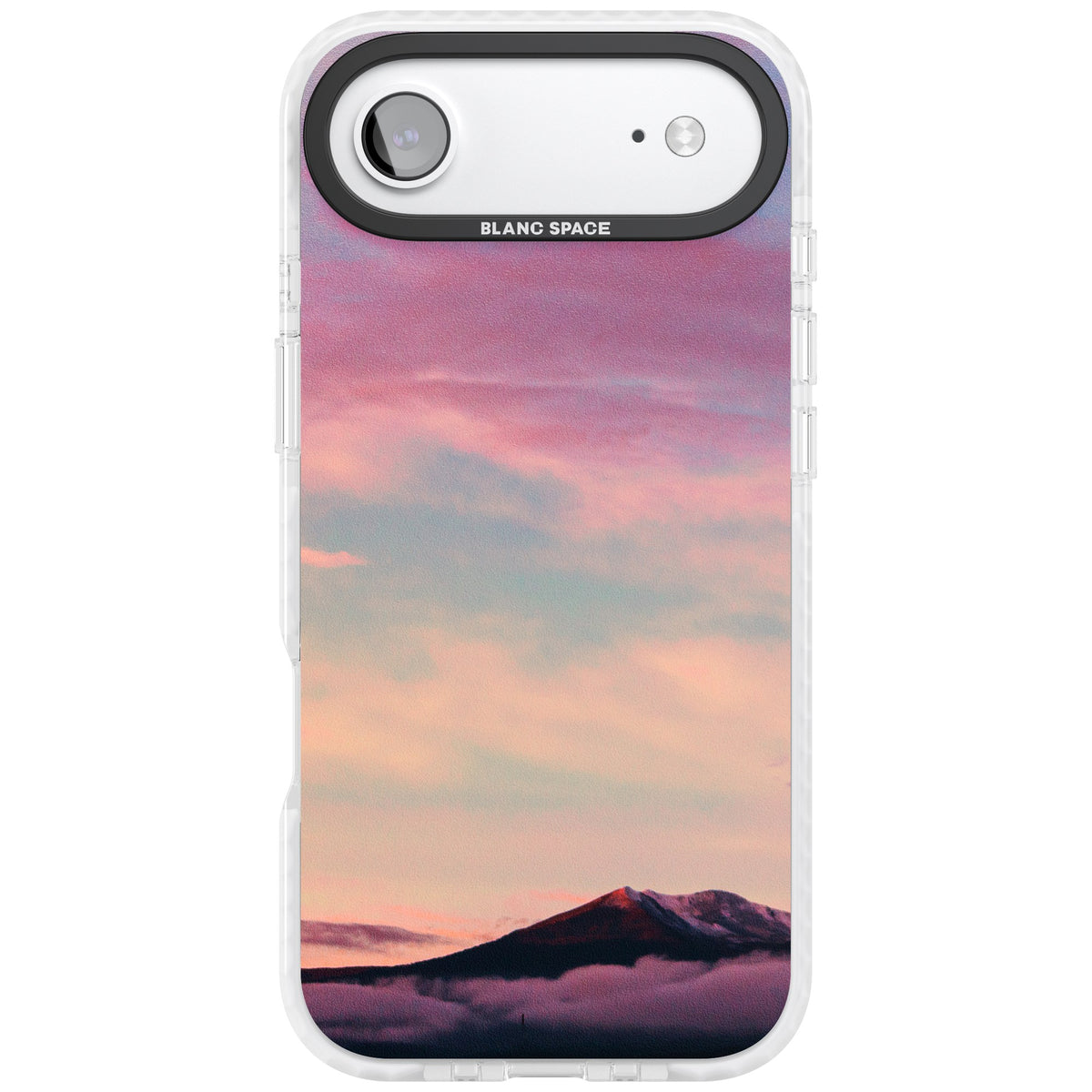 Pastel Mountain Sunset iPhone Air Impact Clear Phone Case front