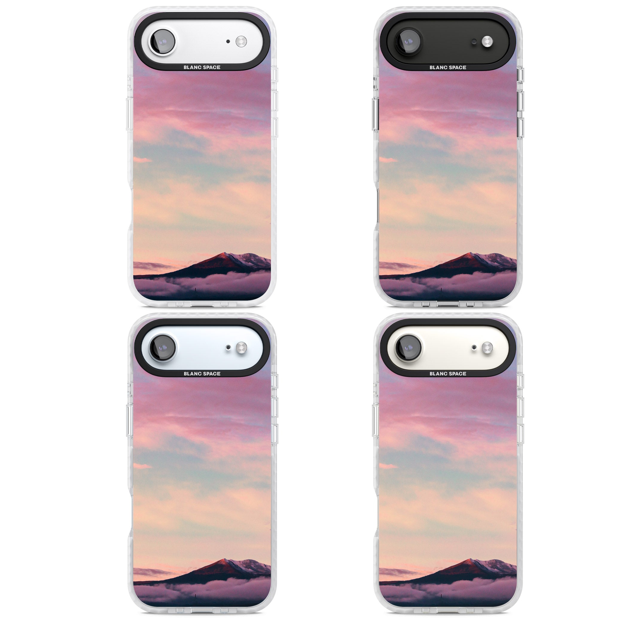 Pastel Mountain Sunset iPhone 17 Air Impact Clear Phone Case APT Impact Protection