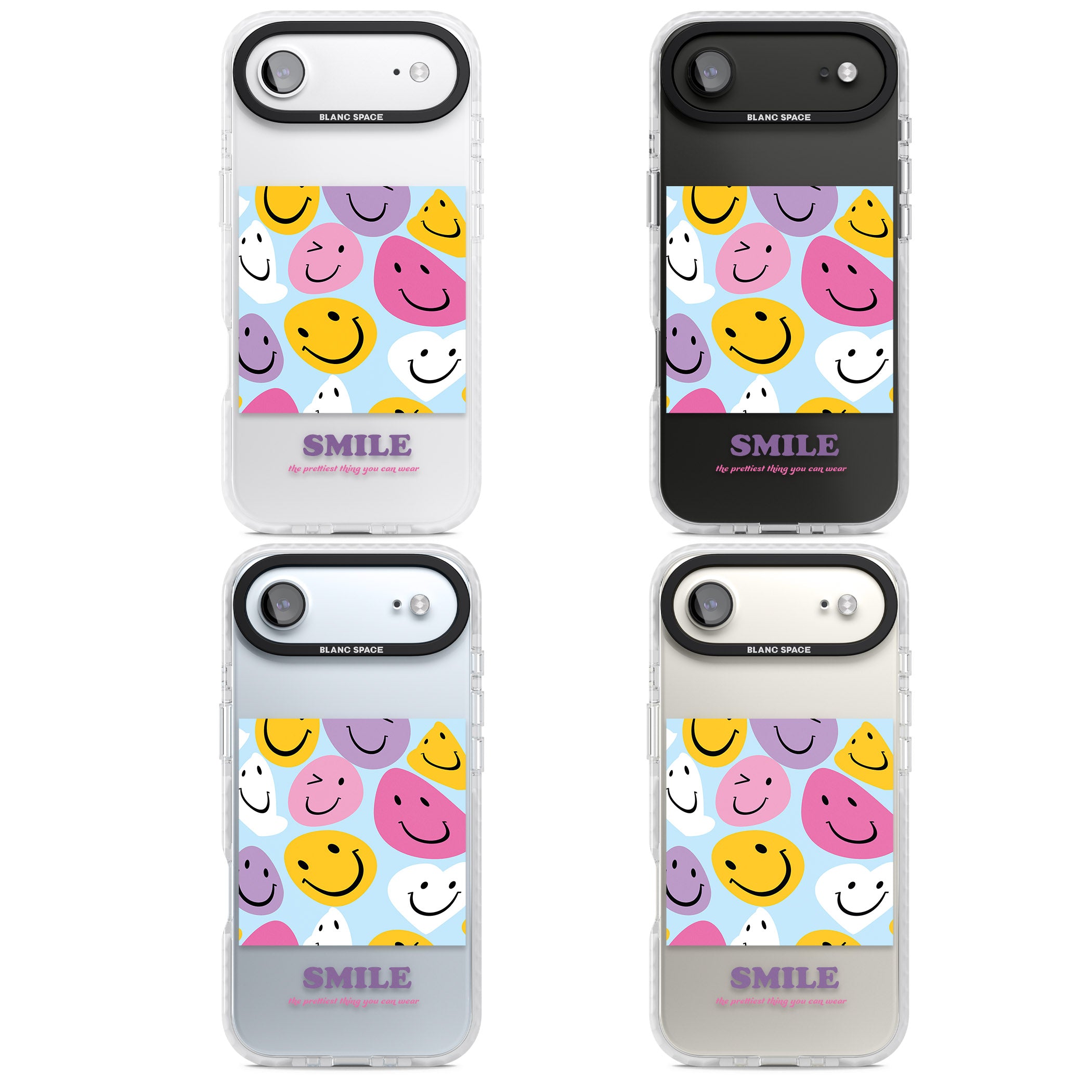 A Smile iPhone 17 Air Impact Clear Phone Case APT Impact Protection