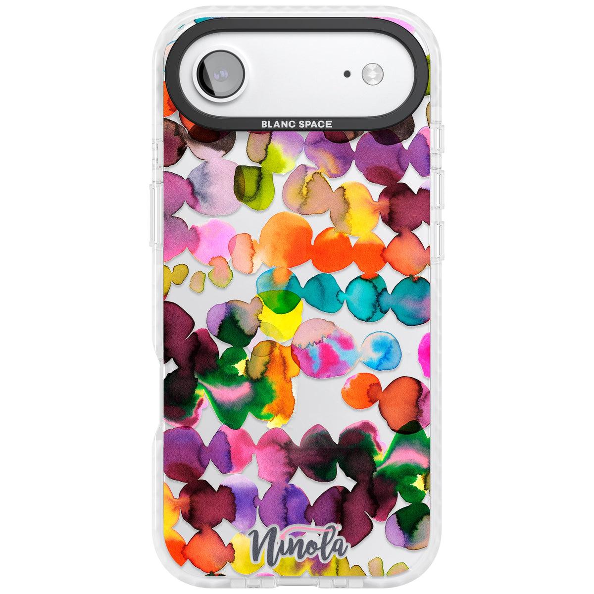 Ink Splash Hues iPhone Air Impact Clear Phone Case front