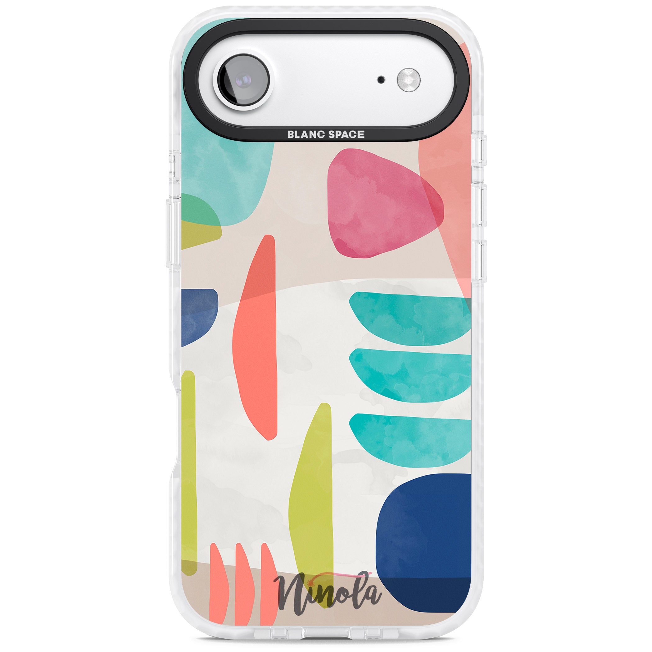 Bold Colorful Shapes iPhone 17 Air Impact Clear Phone Case