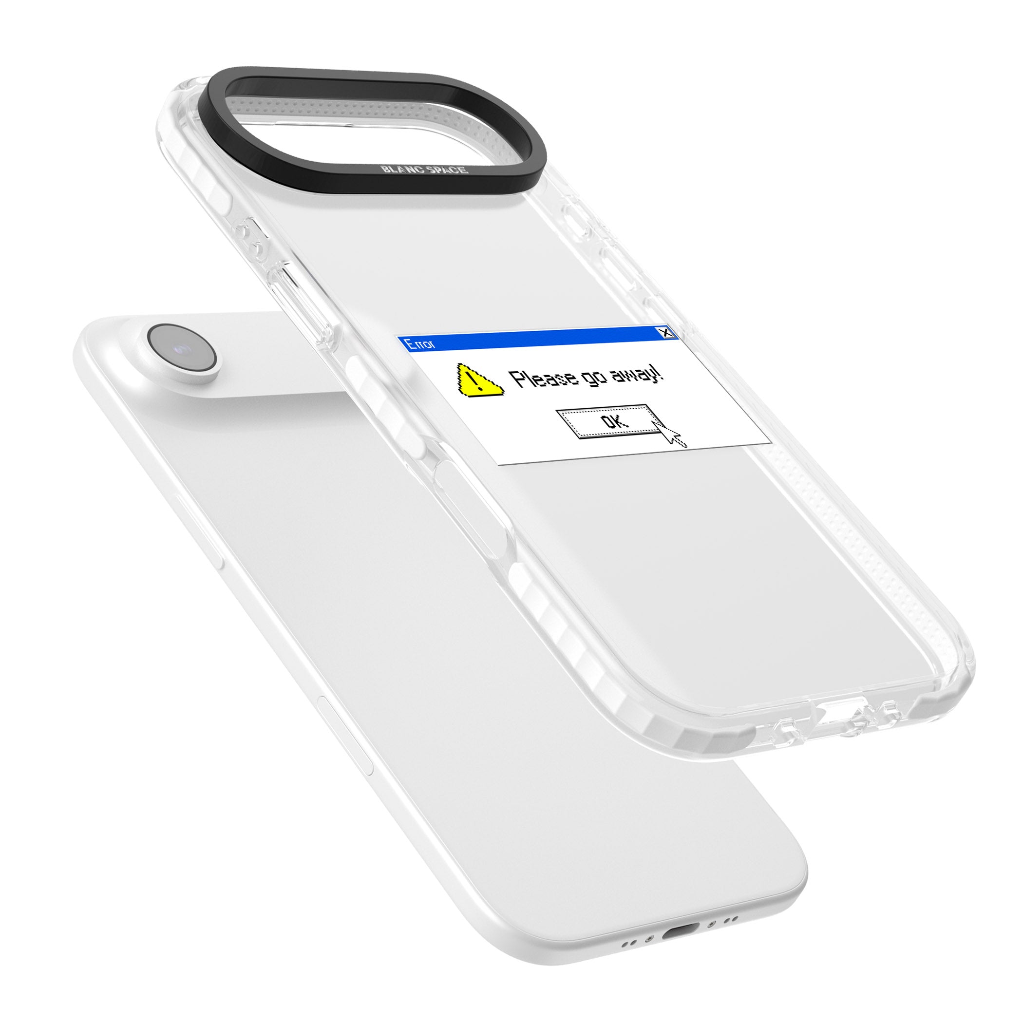 Please Go Away Exe iPhone 17 Air Impact Clear Phone Case Colours