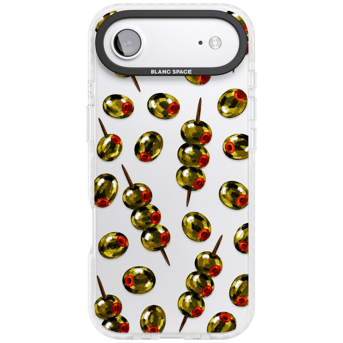 Painted Olives iPhone Air Impact Clear Phone Case front