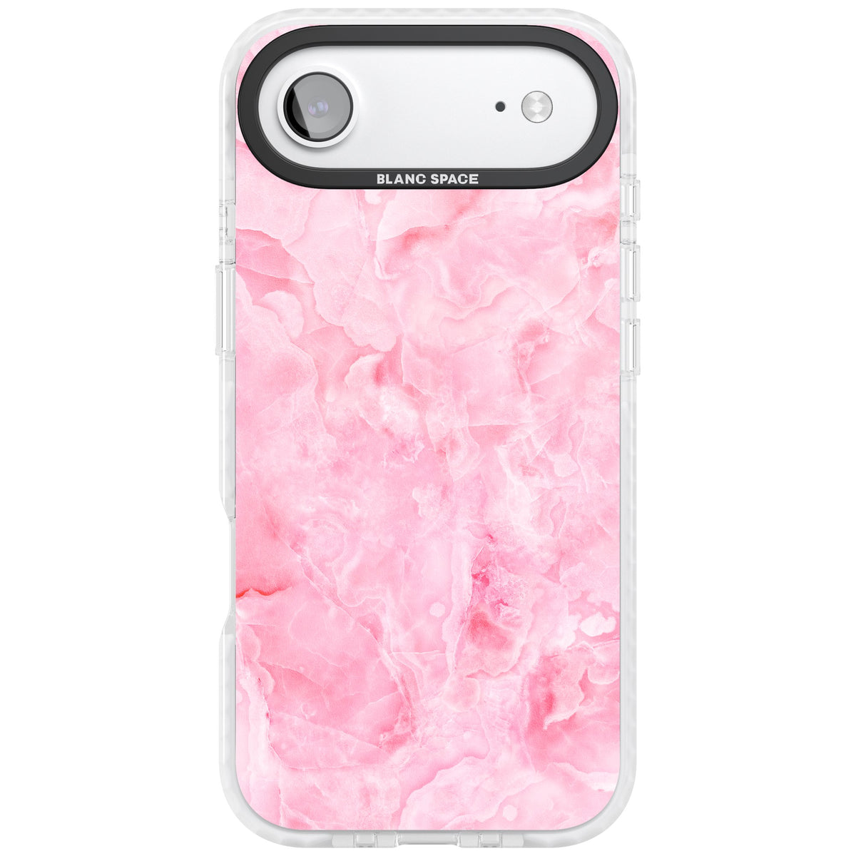 Pink Onyx Marble iPhone Air Impact Clear Phone Case front