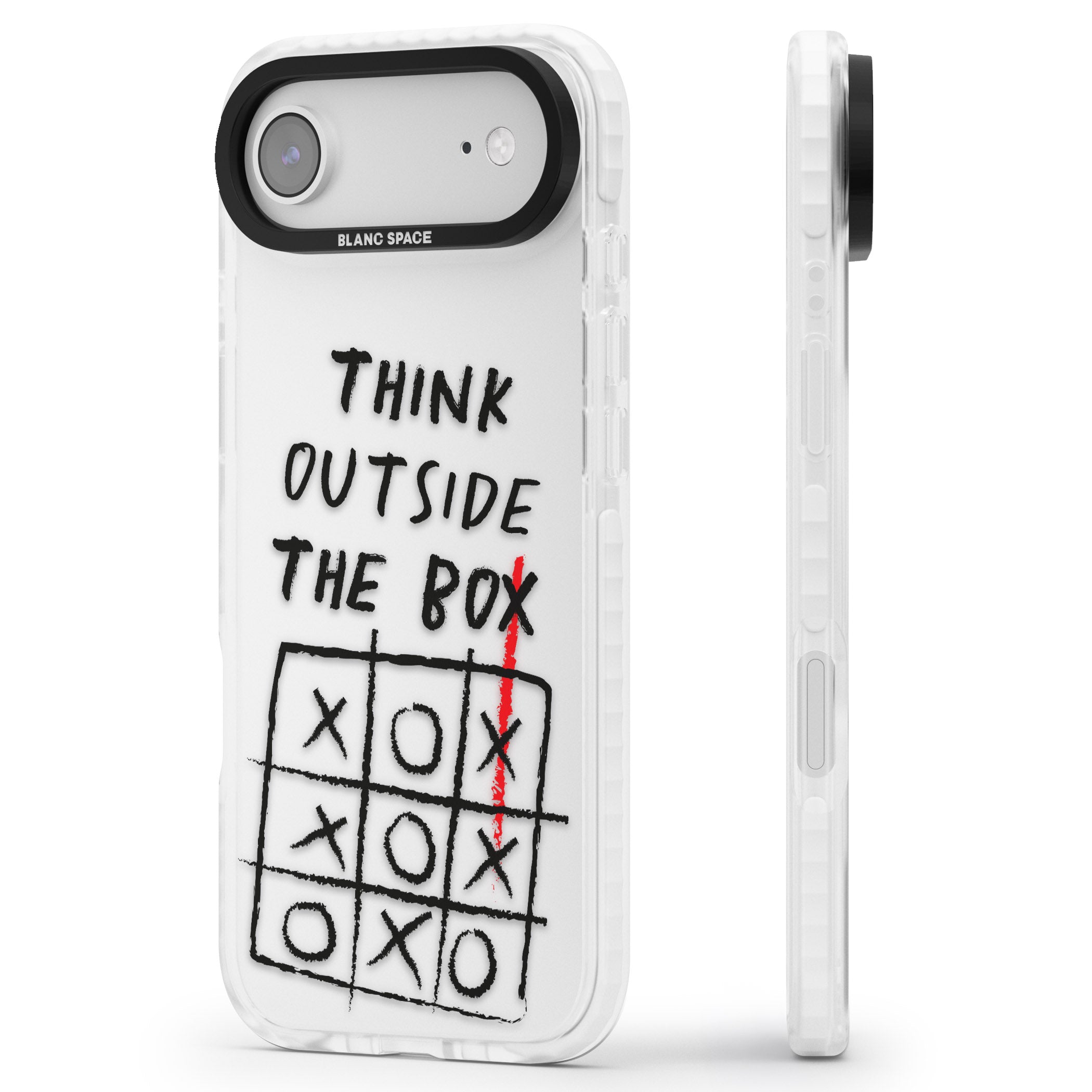 Think Outside The Box iPhone 17 Air Impact Clear Phone Case Side Profile