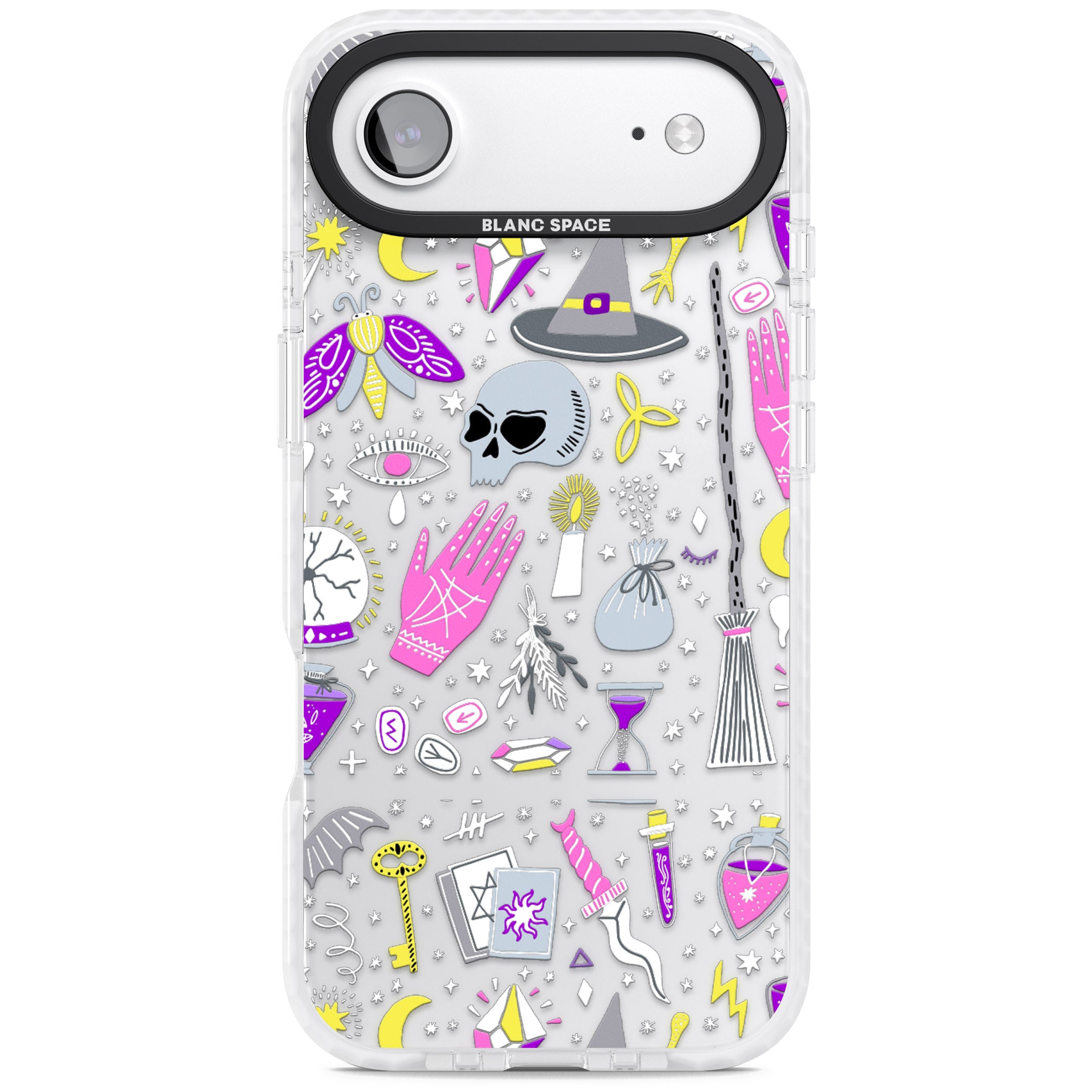 Black Magic Pattern iPhone 17 Air Impact Clear Phone Case