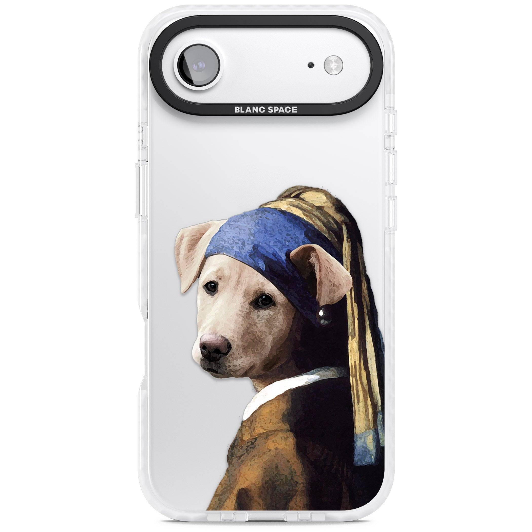 Doggo With A Pearl Earring iPhone 17 Air Impact Clear Phone Case