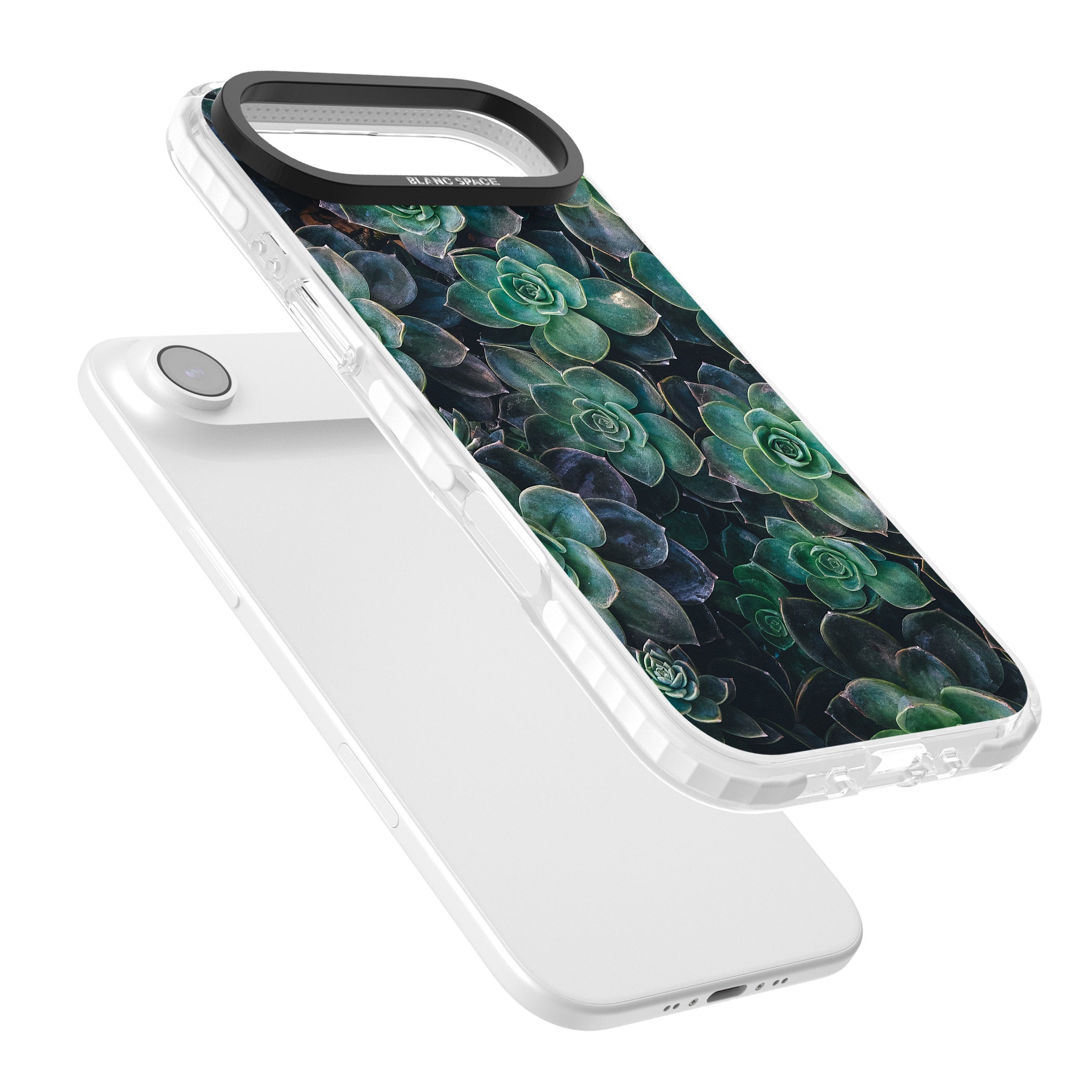 Succulent Bloom Botanical iPhone 17 Air Impact Clear Phone Case Colours