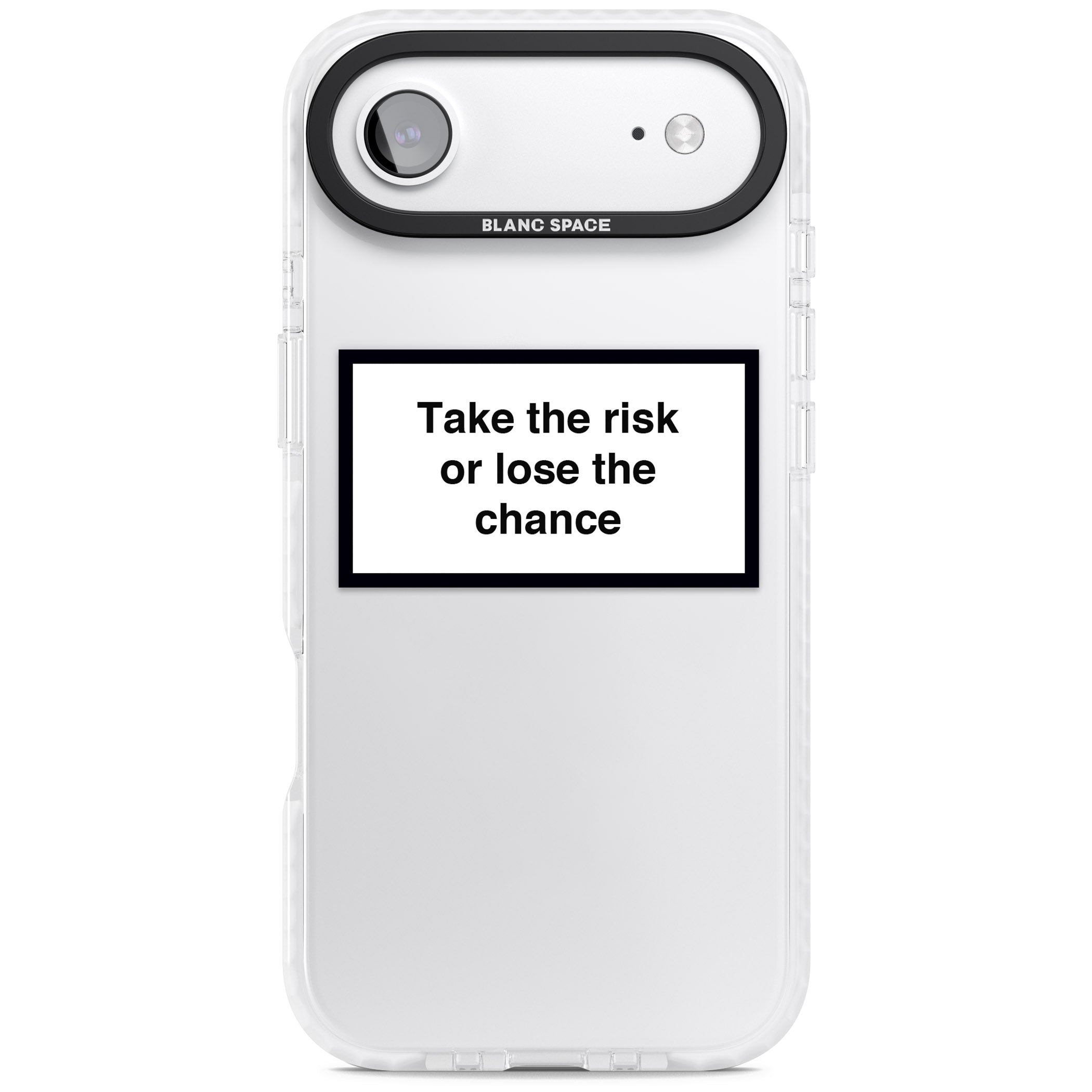 Take The Risk Or Lose The Chance iPhone 17 Air Impact Clear Phone Case