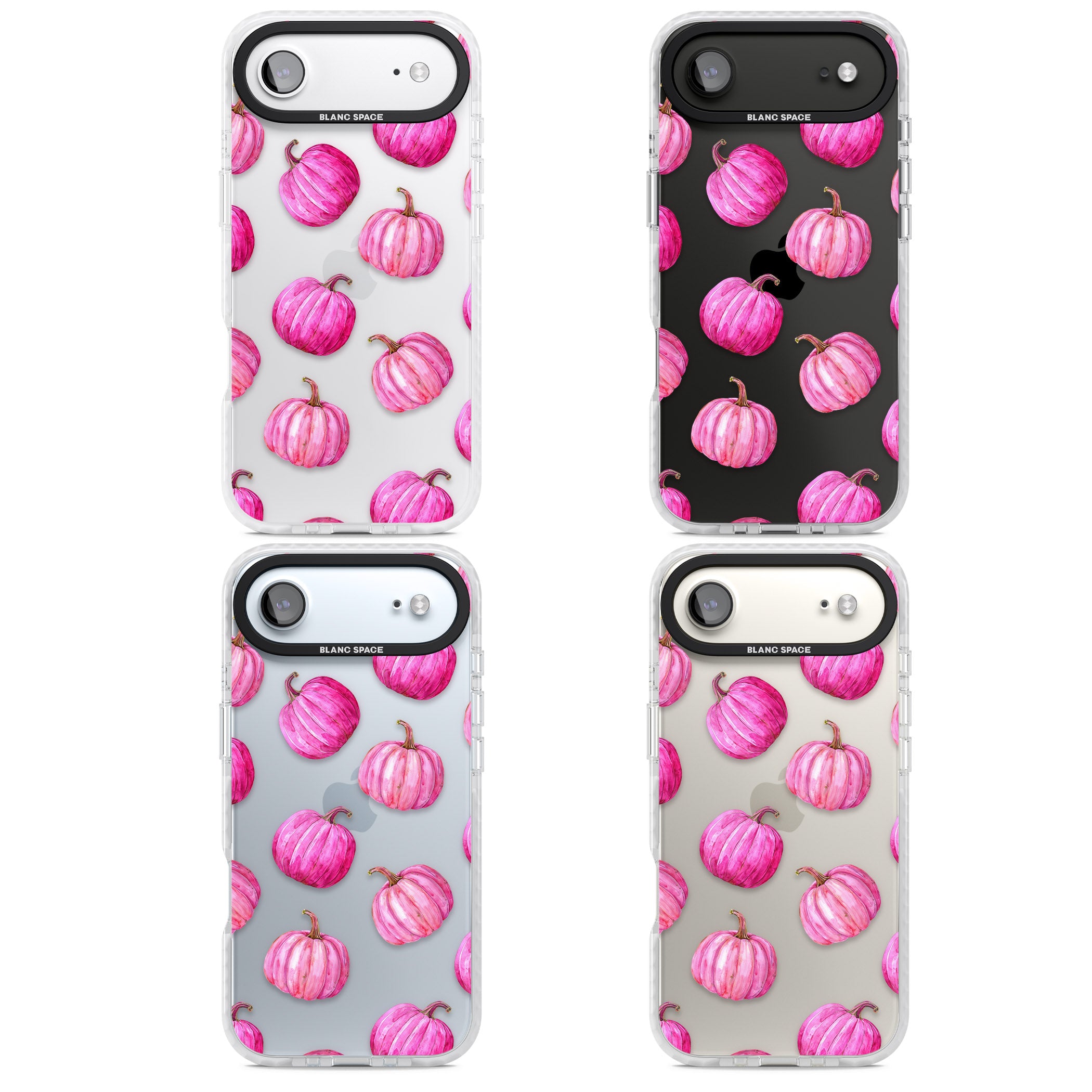 Pink Pumpkins iPhone 17 Air Impact Clear Phone Case APT Impact Protection