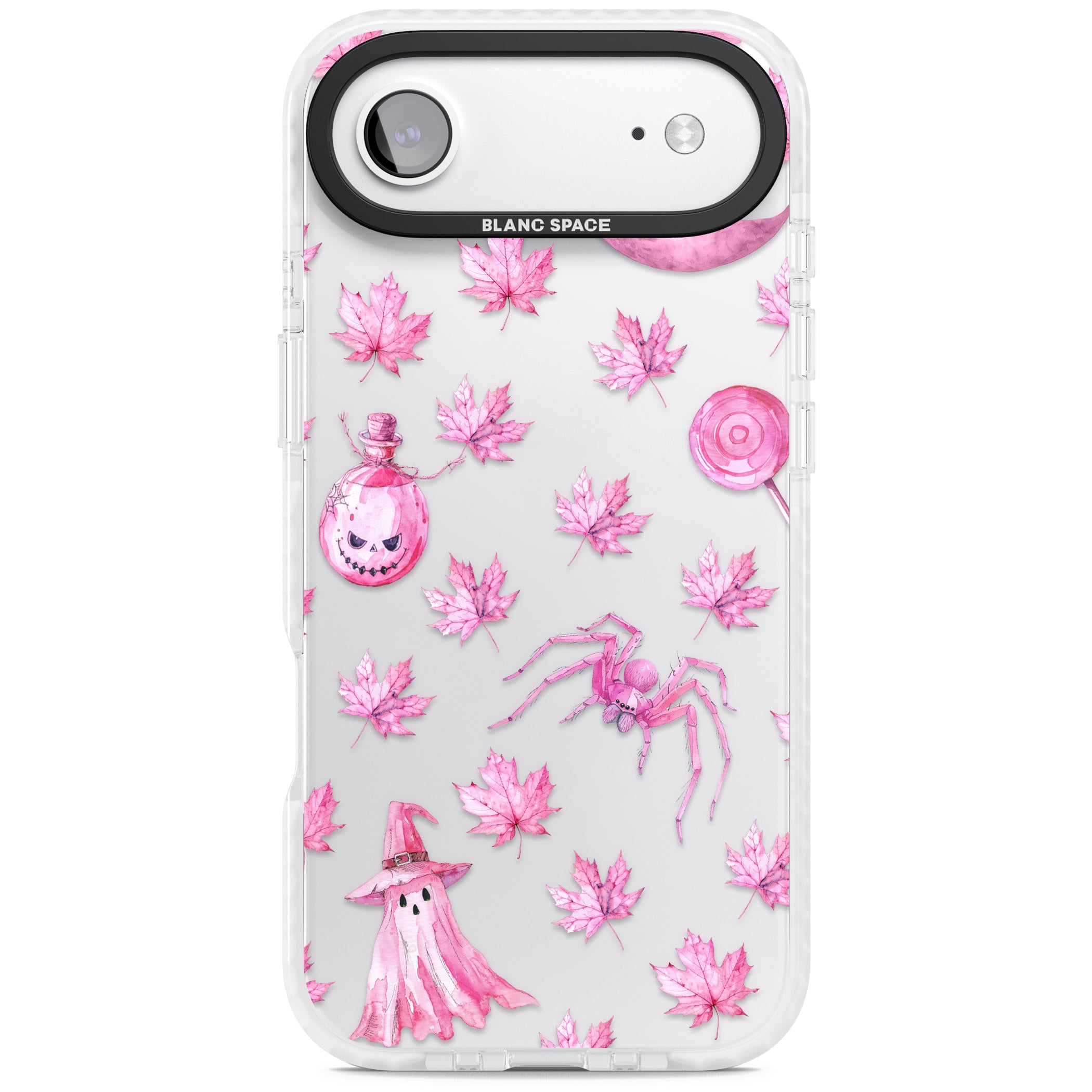 Pink Moon Maple iPhone 17 Air Impact Clear Phone Case