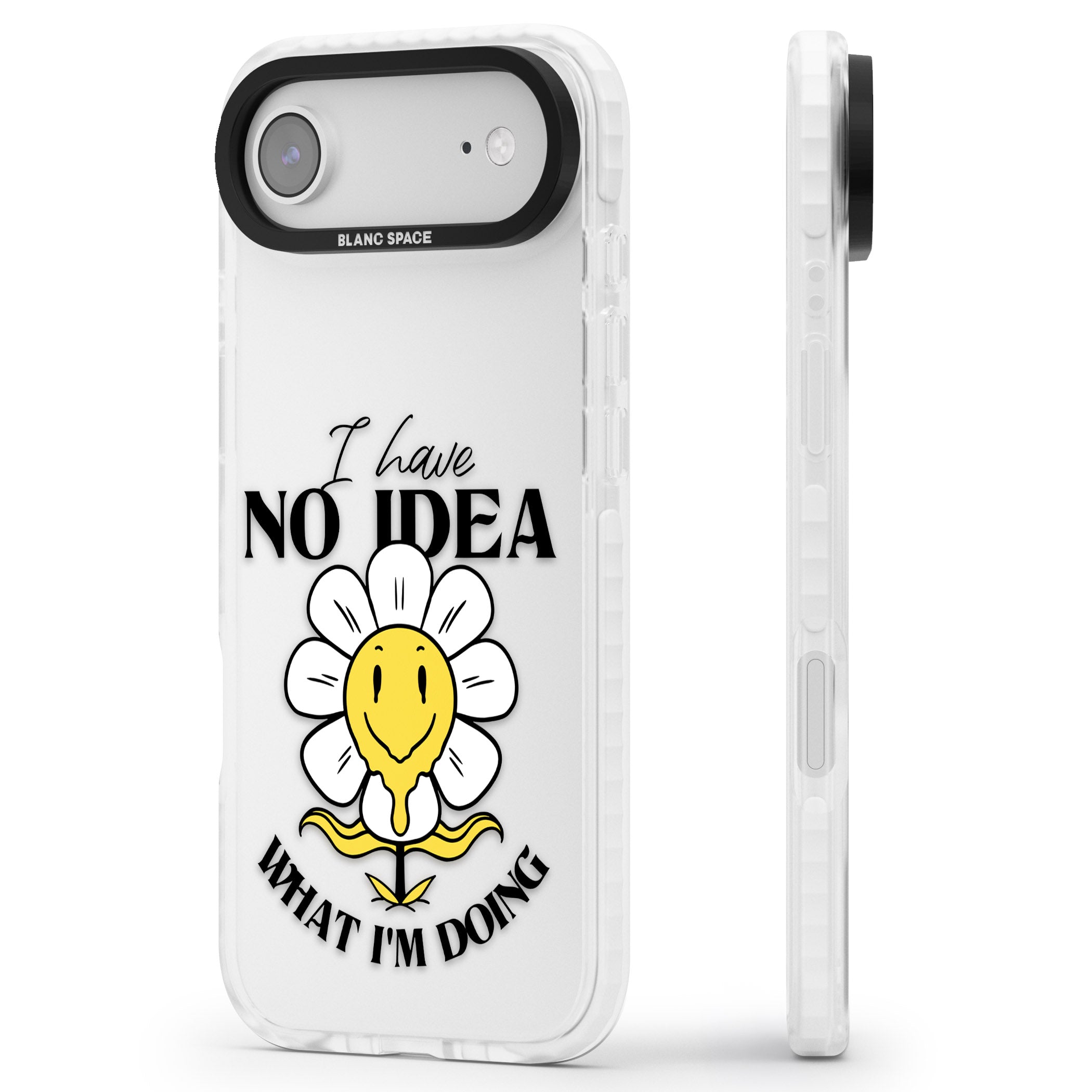 No Idea iPhone 17 Air Impact Clear Phone Case Side Profile