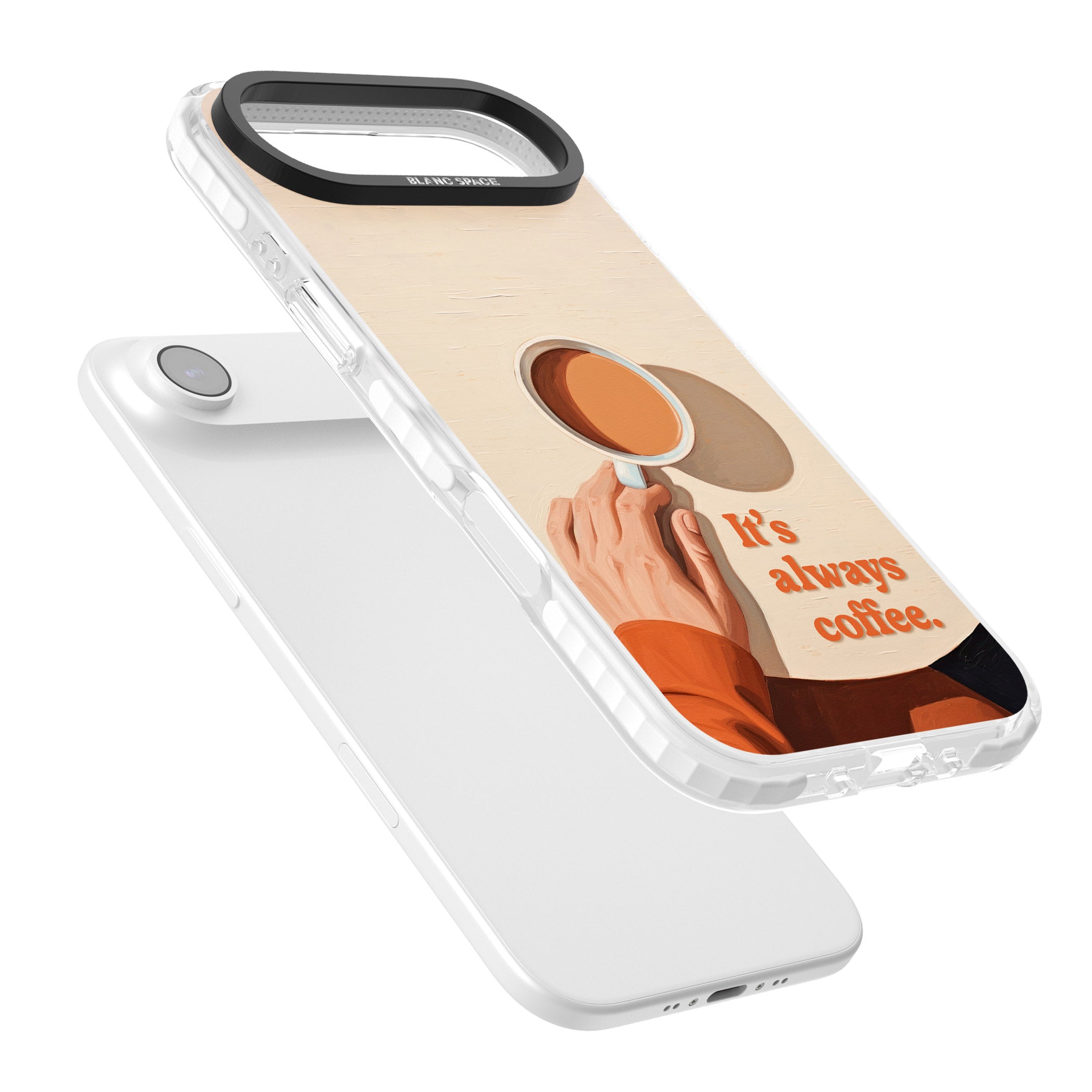 Its Always Coffee iPhone 17 Air Impact Clear Phone Case Colours