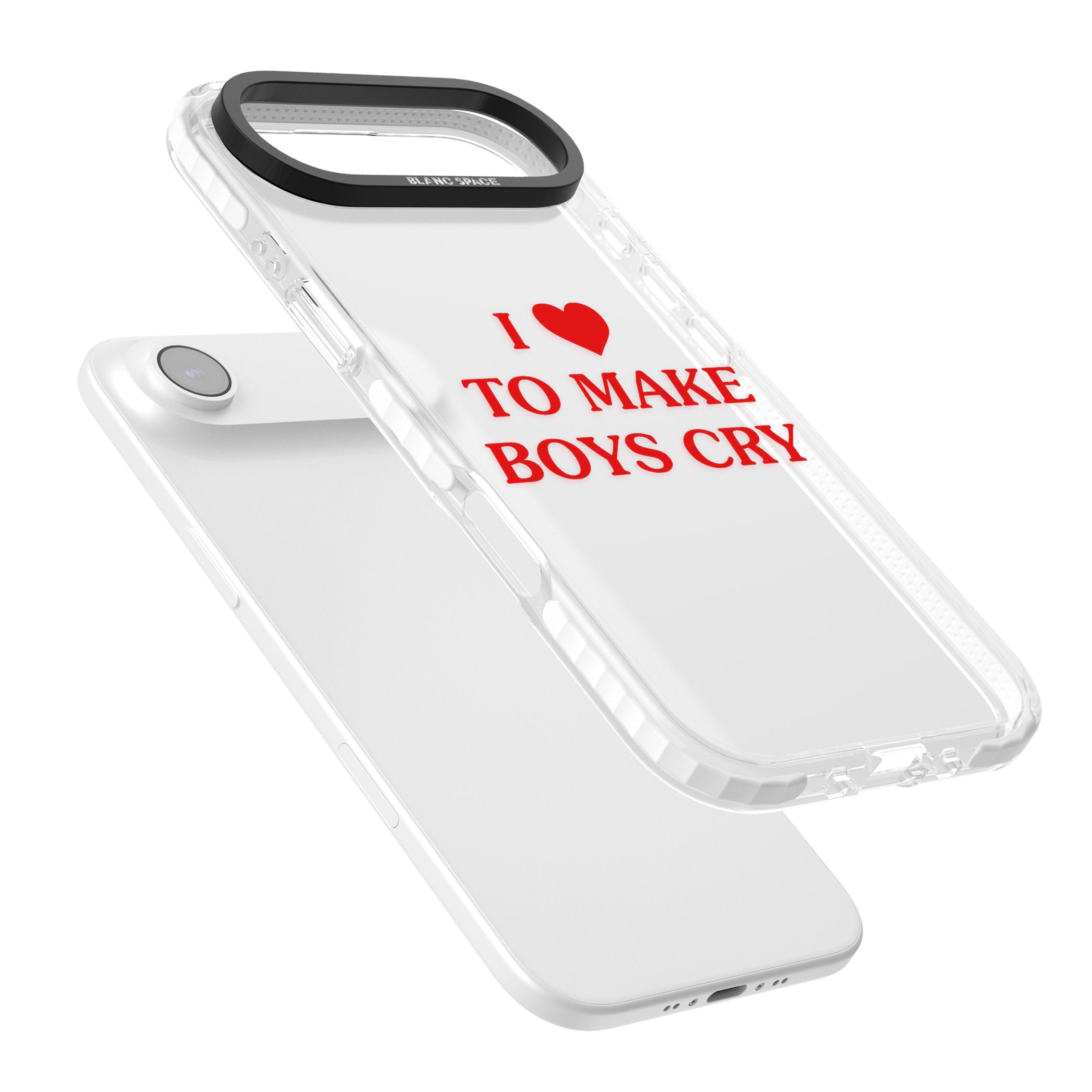 I Love To Make Boys Cry iPhone 17 Air Impact Clear Phone Case Colours