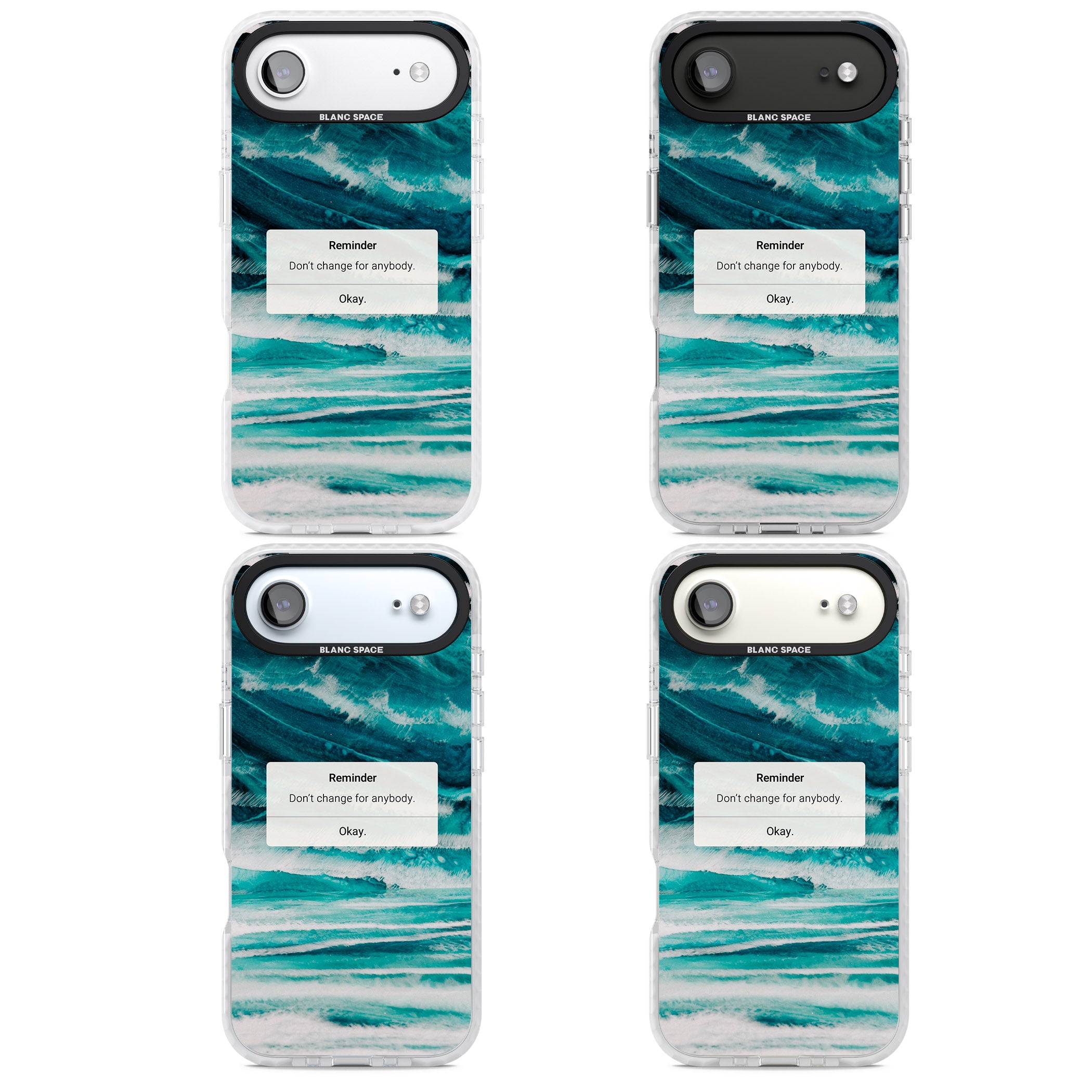 Ocean Vibe Reminder iPhone 17 Air Impact Clear Phone Case APT Impact Protection