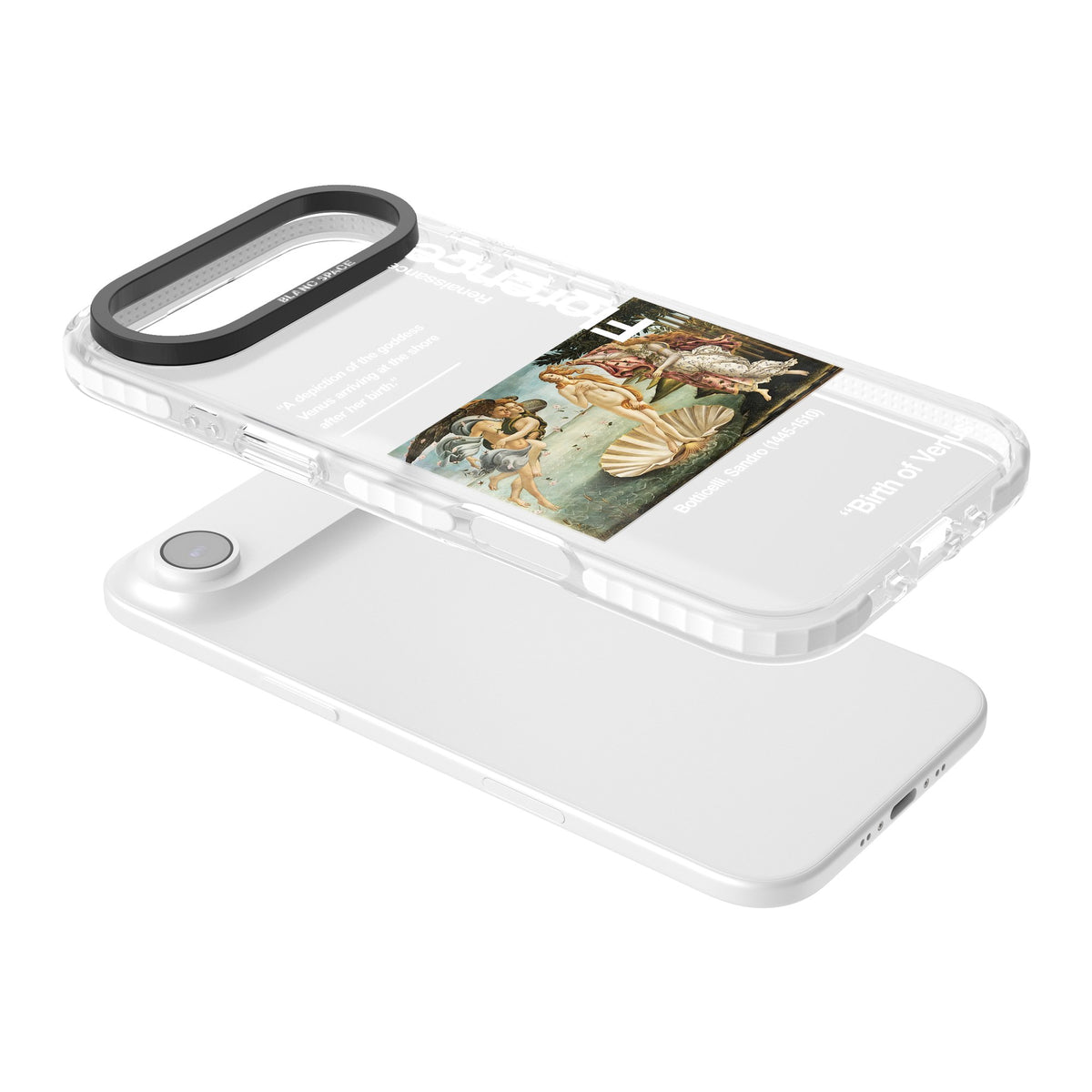 Birth Of Venus iPhone Air Impact Clear Phone Case angled