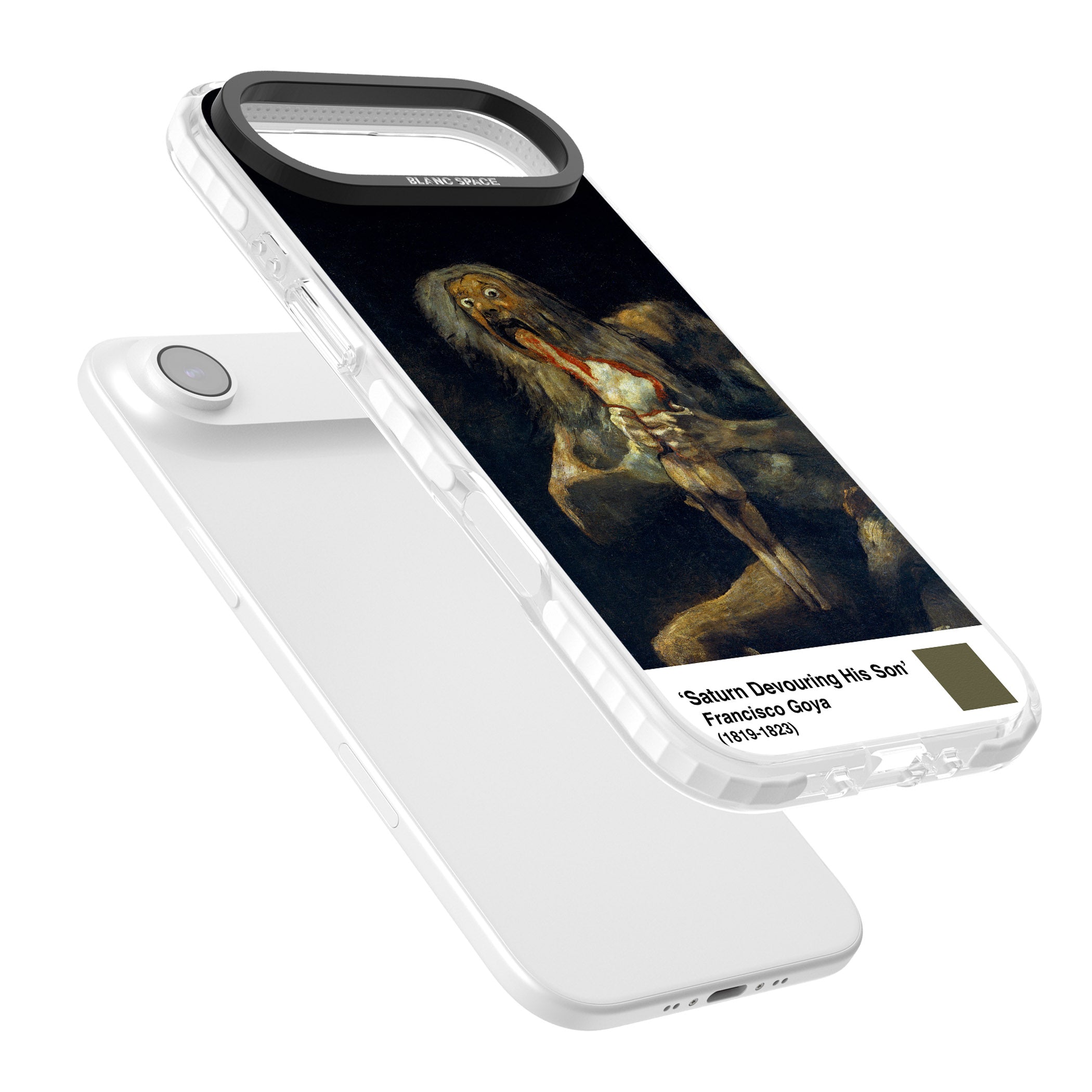 Saturn Devouring His Son iPhone 17 Air Impact Clear Phone Case Colours