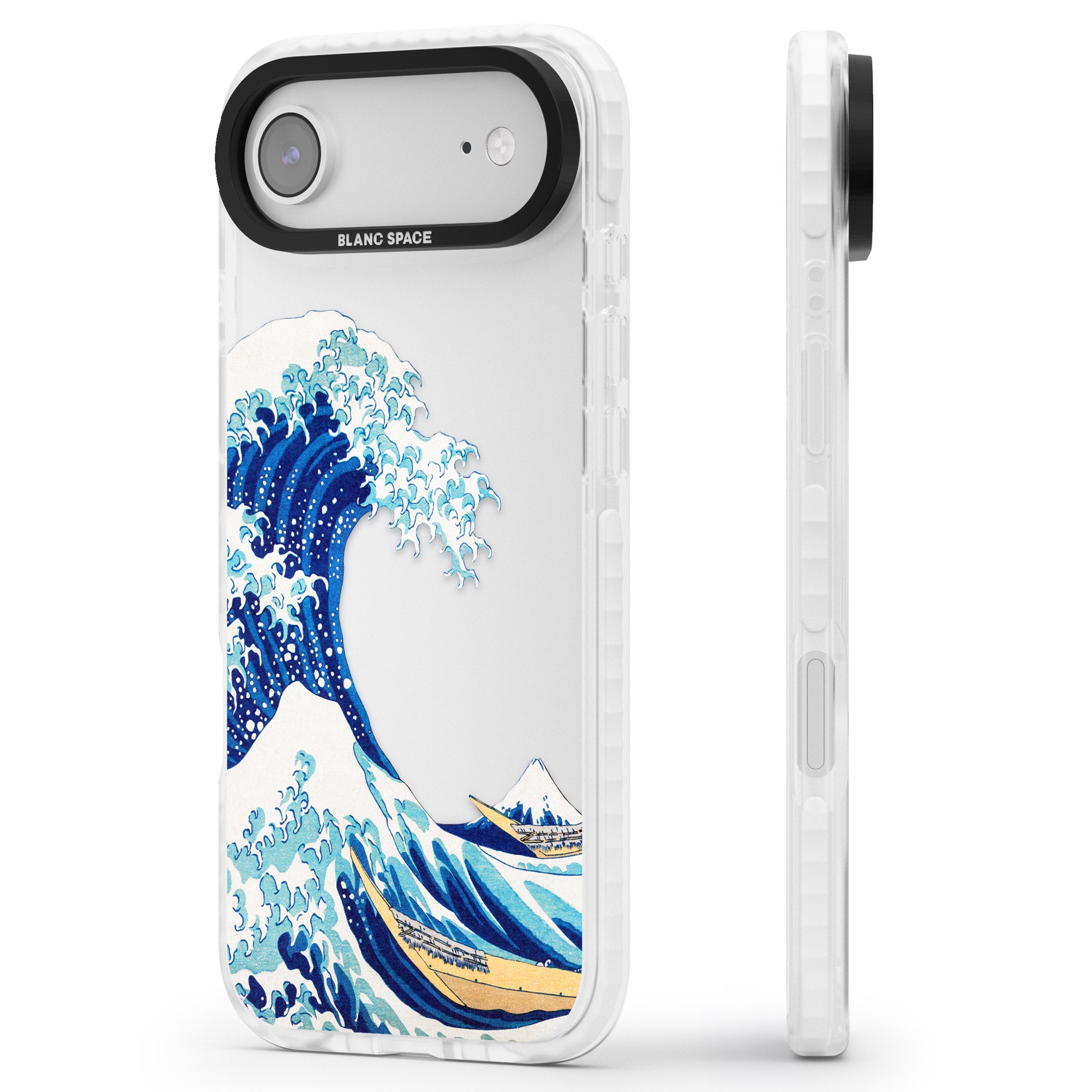 The Great Wave Of Kanagawa iPhone 17 Air Impact Clear Phone Case Side Profile