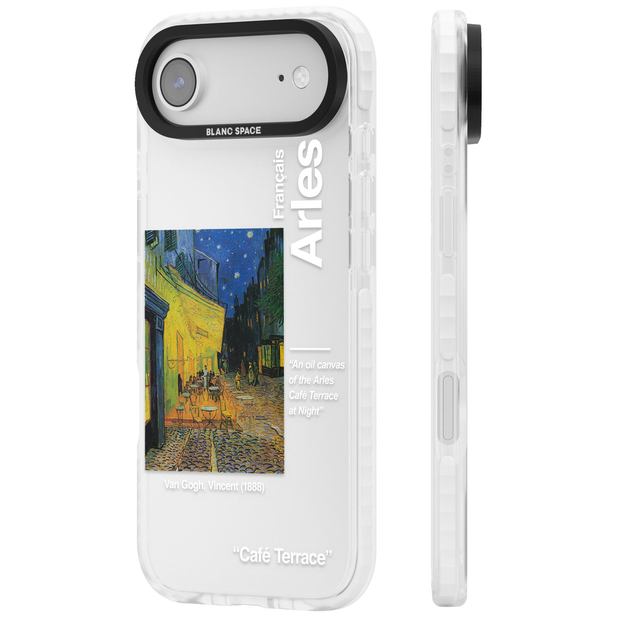 Cafe Terrace At Night iPhone Air Impact Clear Phone Case side