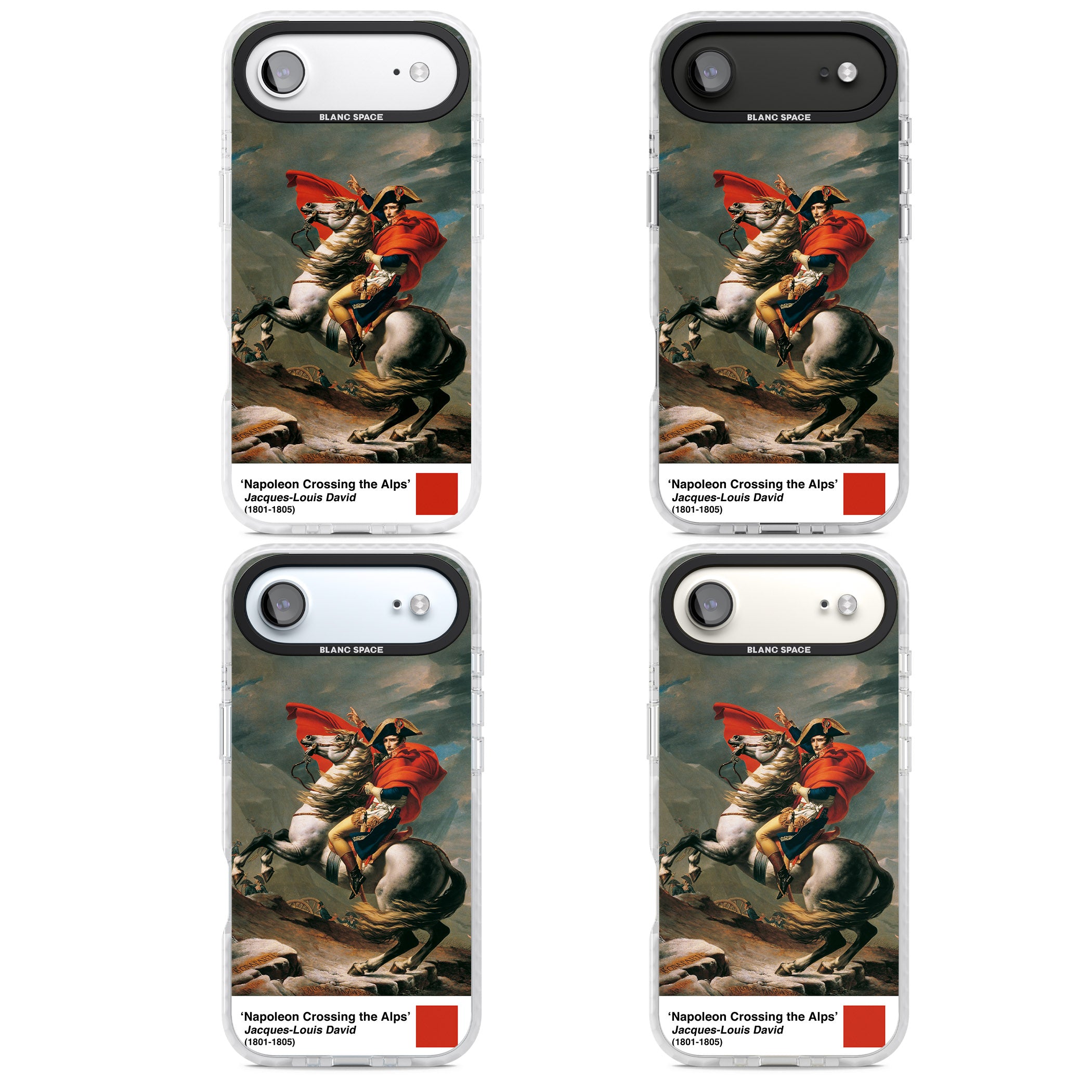 Napoleon Crossing The Alps iPhone 17 Air Impact Clear Phone Case APT Impact Protection