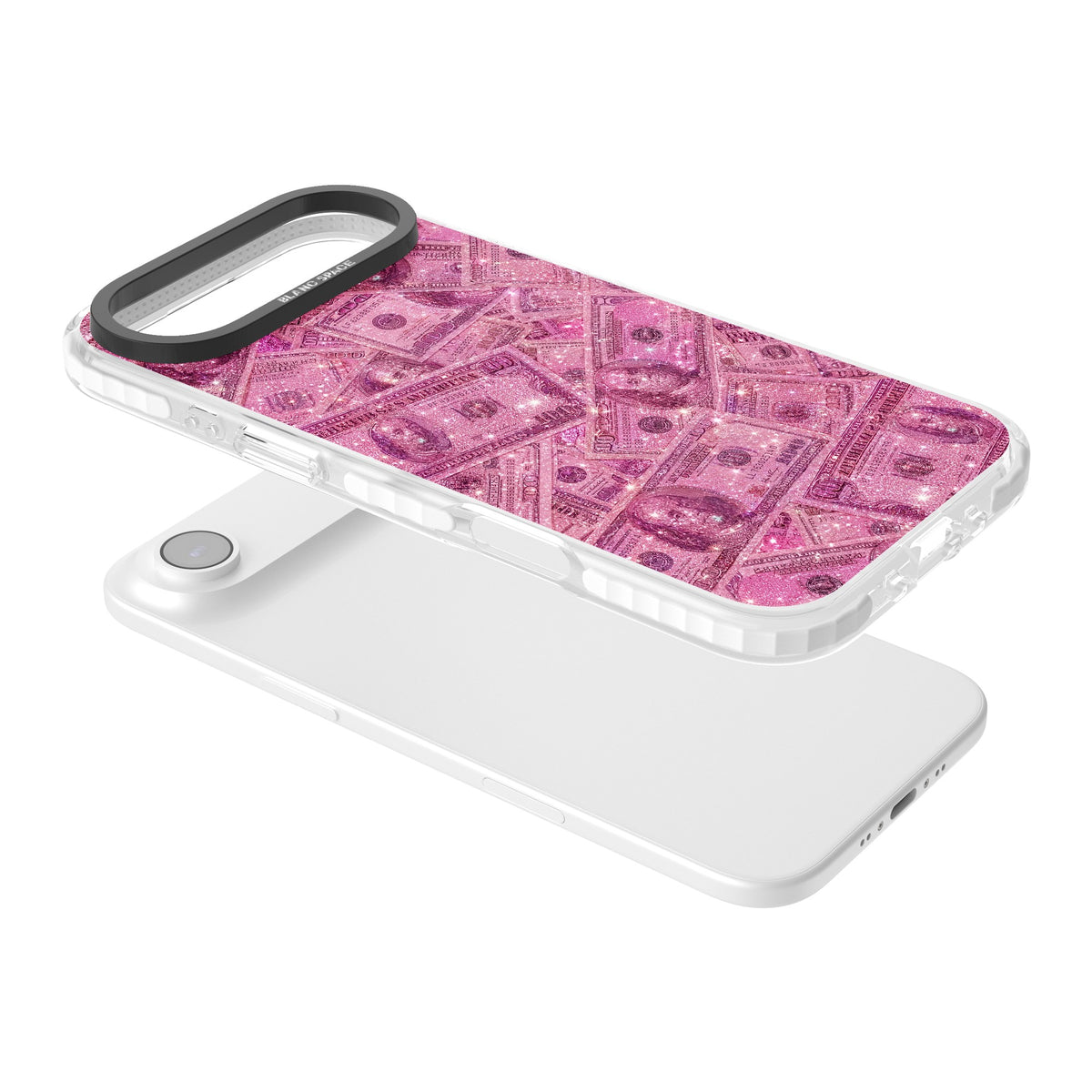 Glamorous iPhone Air Impact Clear Phone Case angled