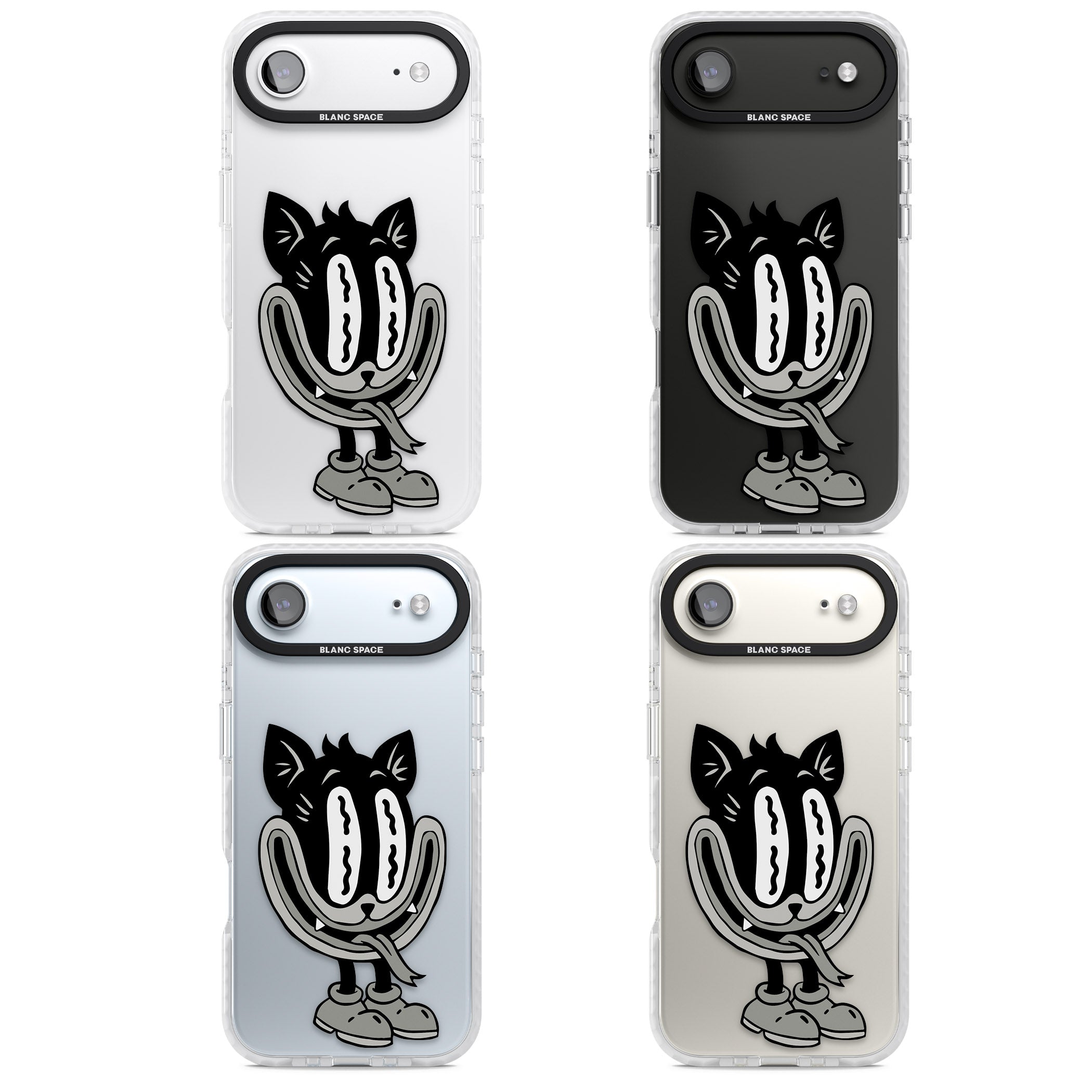 Faded Feline iPhone 17 Air Impact Clear Phone Case APT Impact Protection