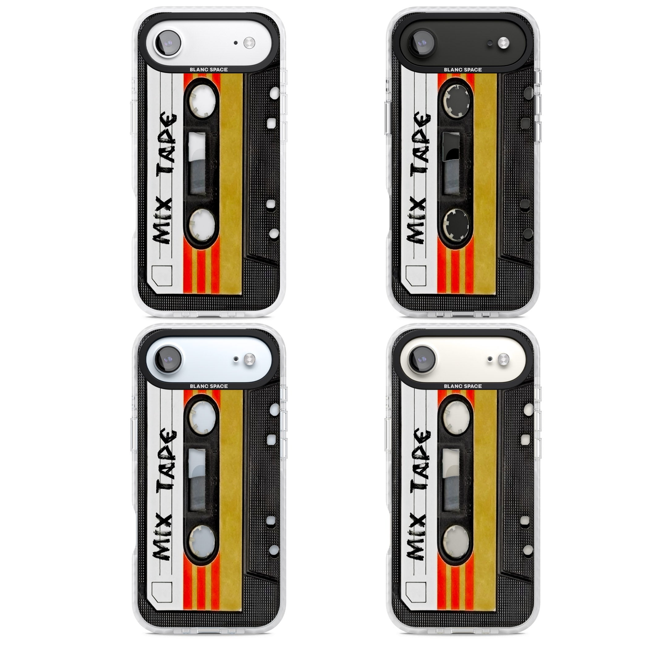 Retro Mix Tape iPhone 17 Air Impact Clear Phone Case APT Impact Protection
